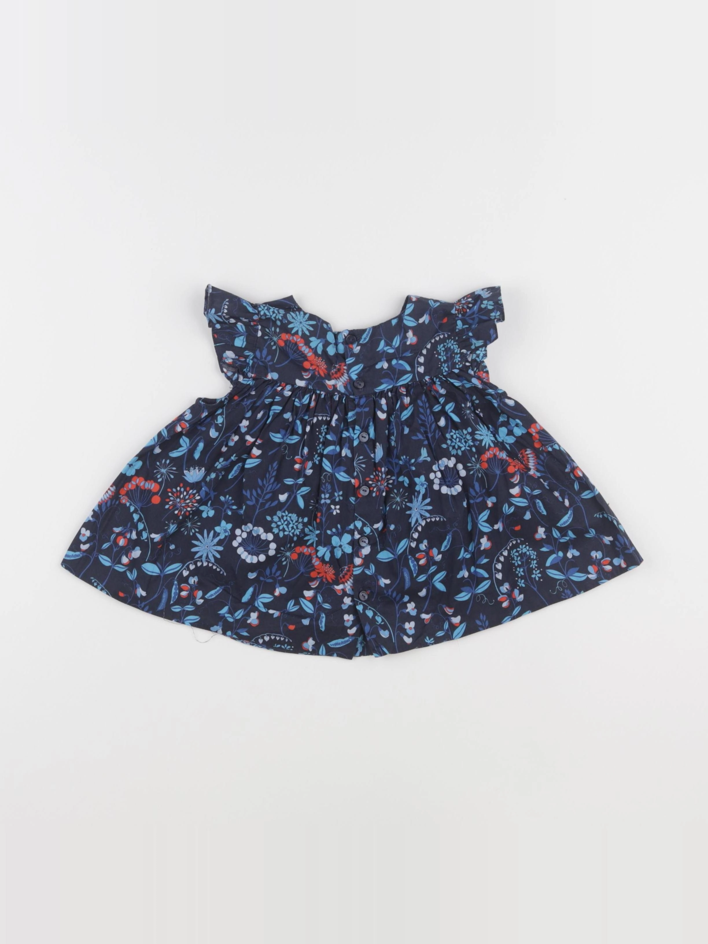 Jacadi - robe liberty bleu - 18 mois