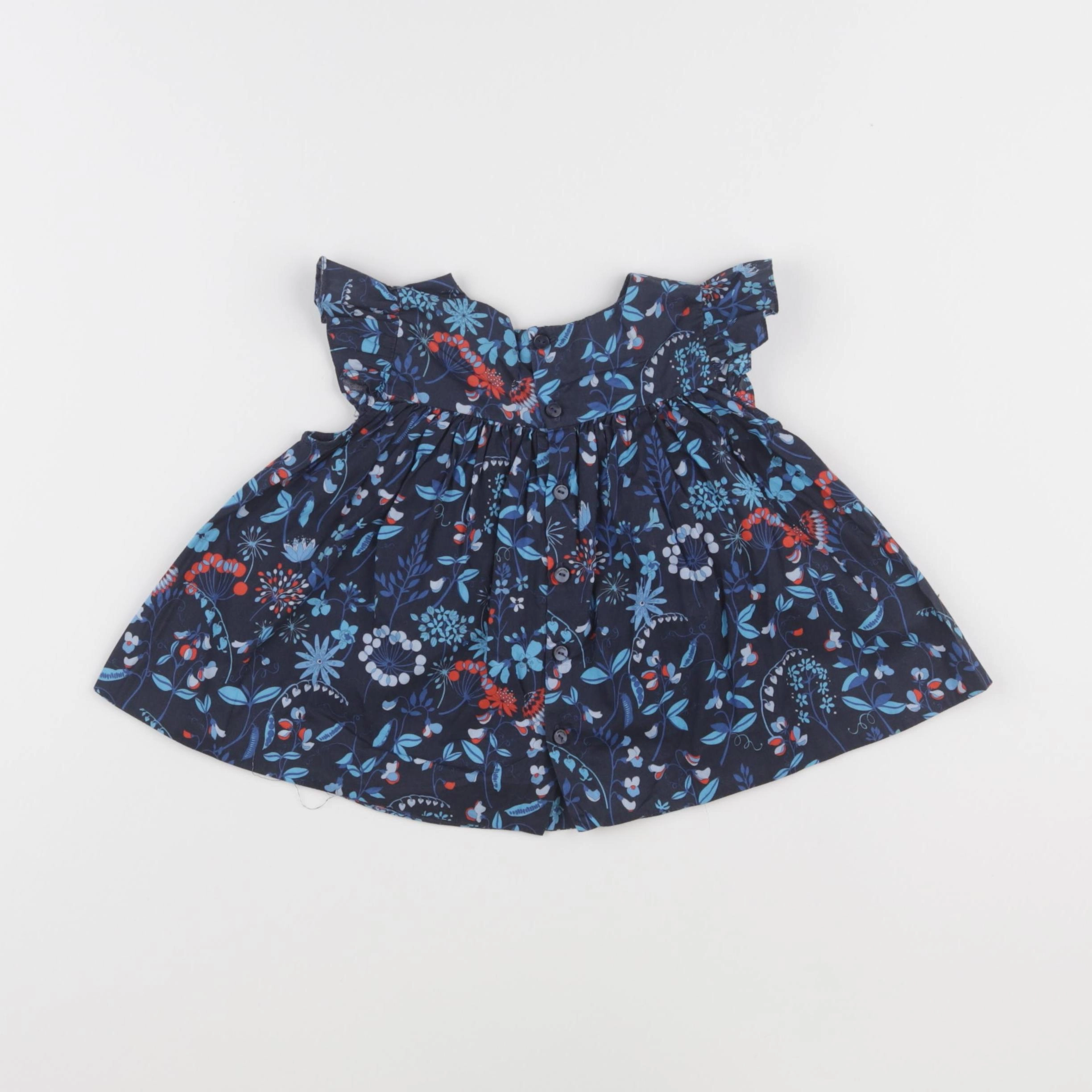 Jacadi - robe liberty bleu - 18 mois