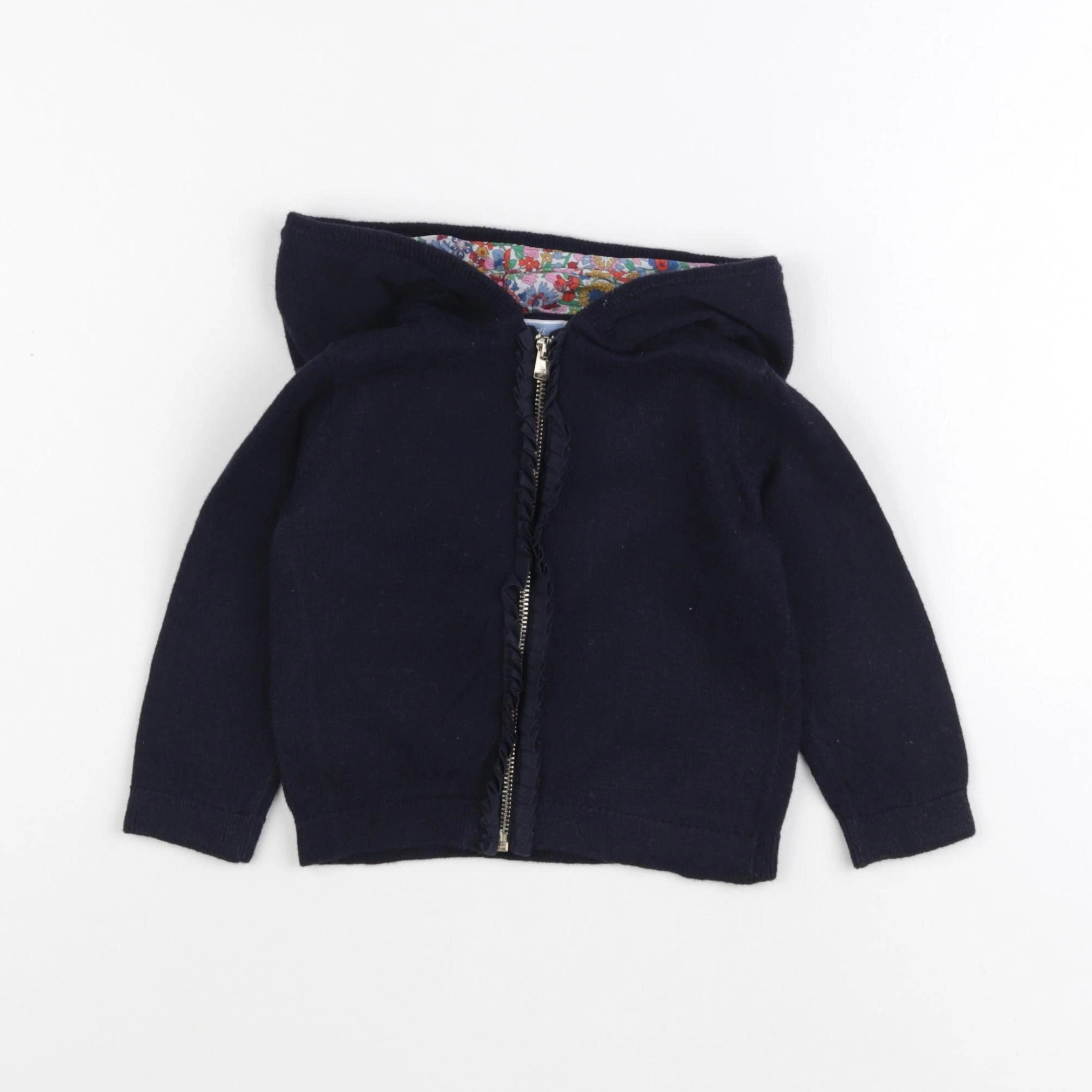 Jacadi - gilet bleu - 12 mois