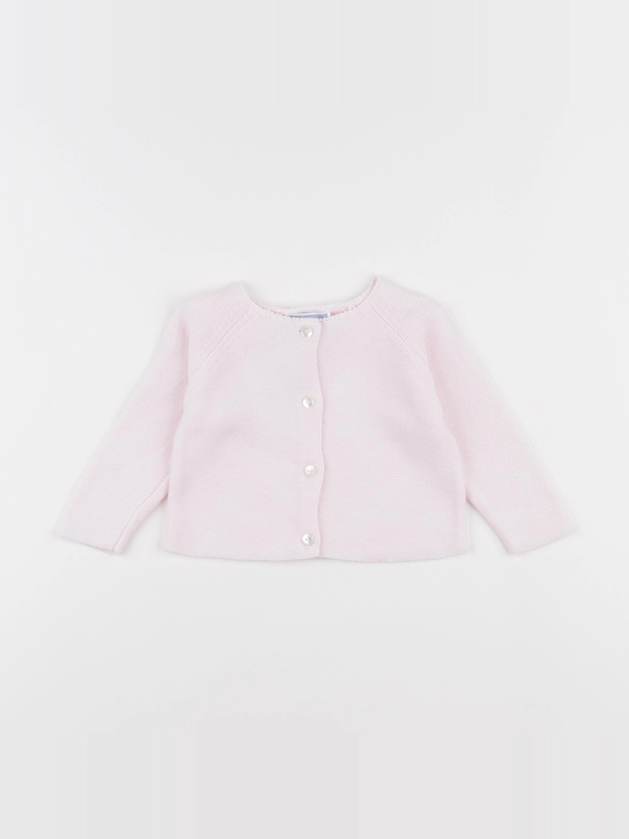 Jacadi - gilet rose - 6 mois