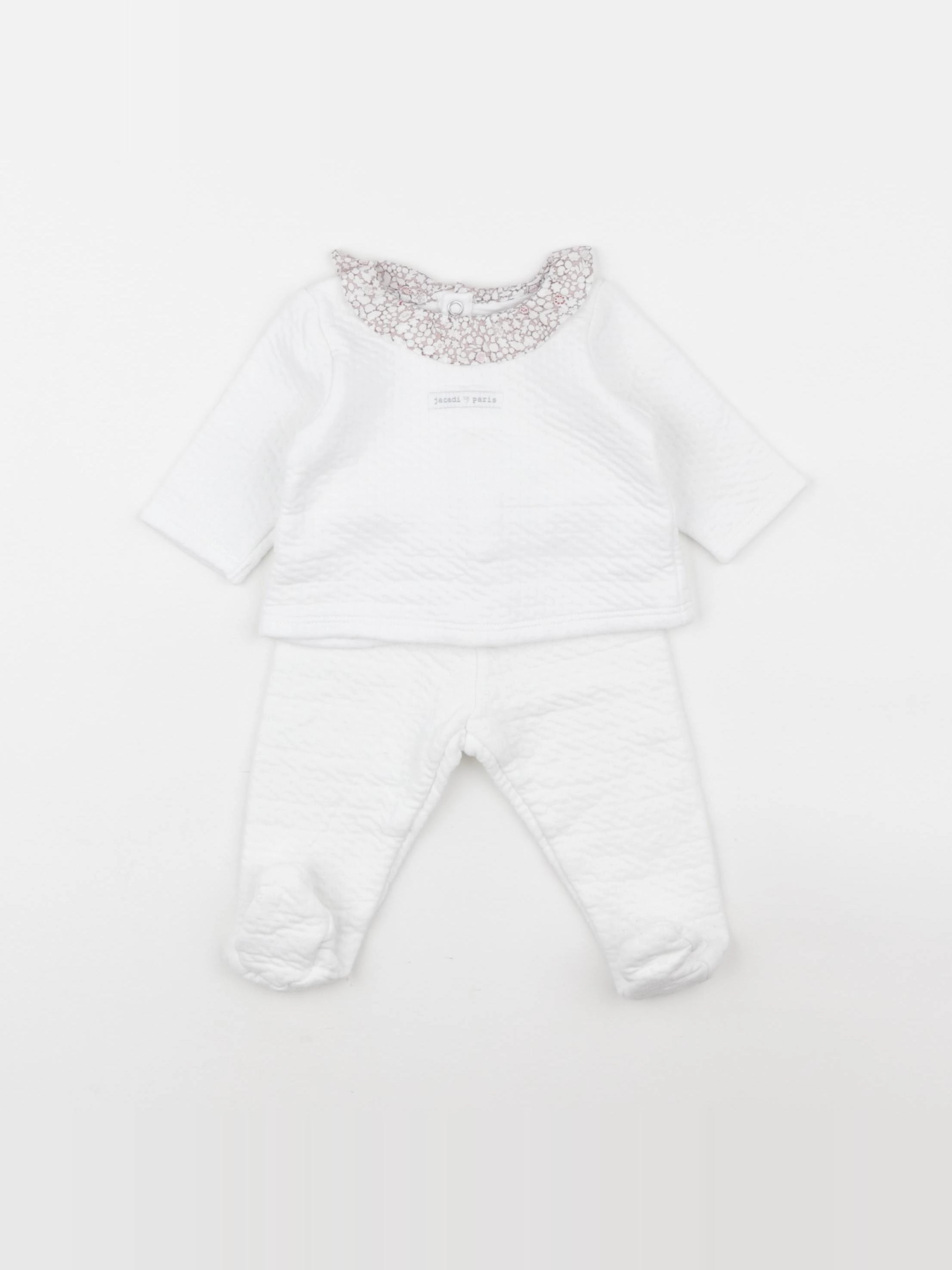 Jacadi - ensemble blanc - 3 mois
