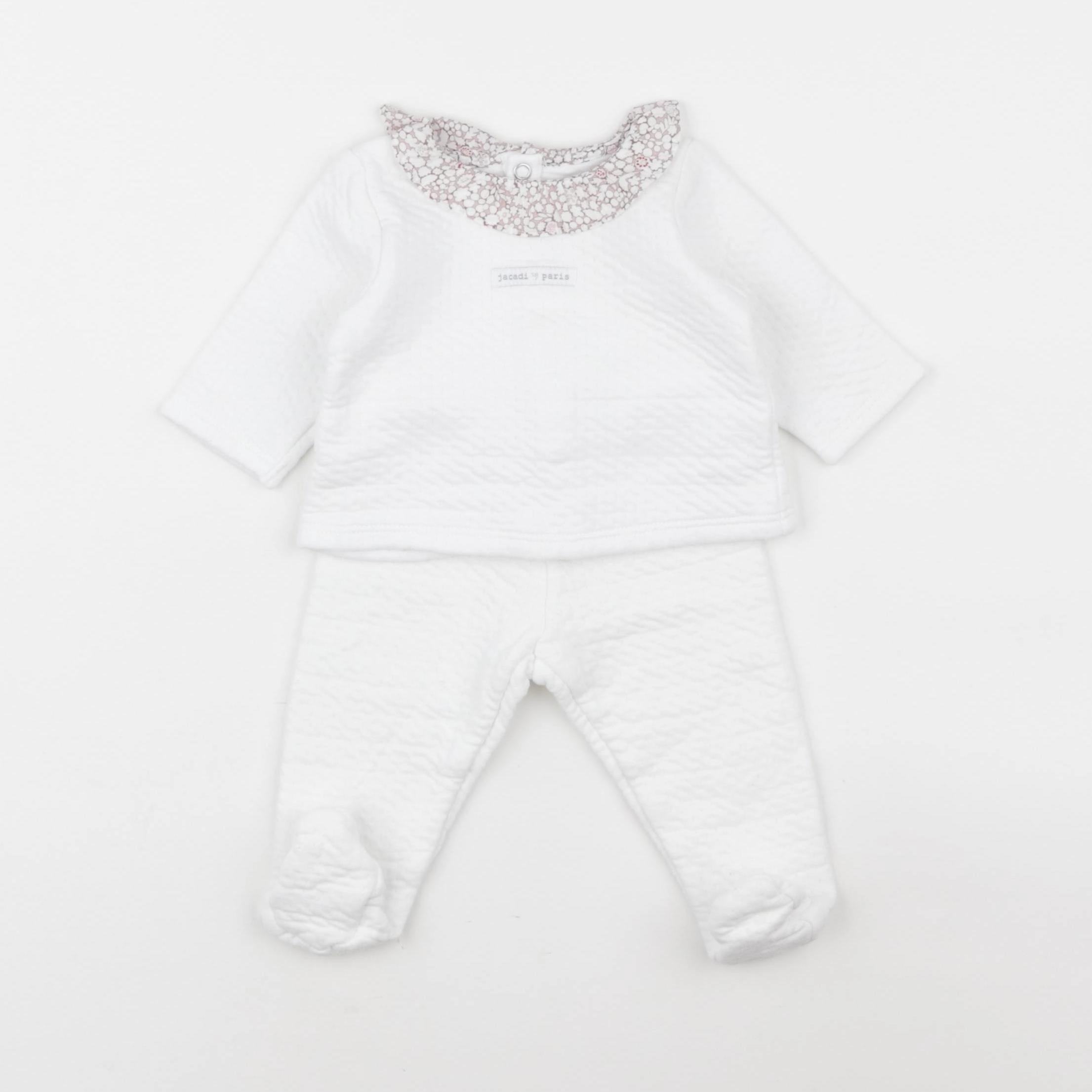 Jacadi - ensemble blanc - 3 mois