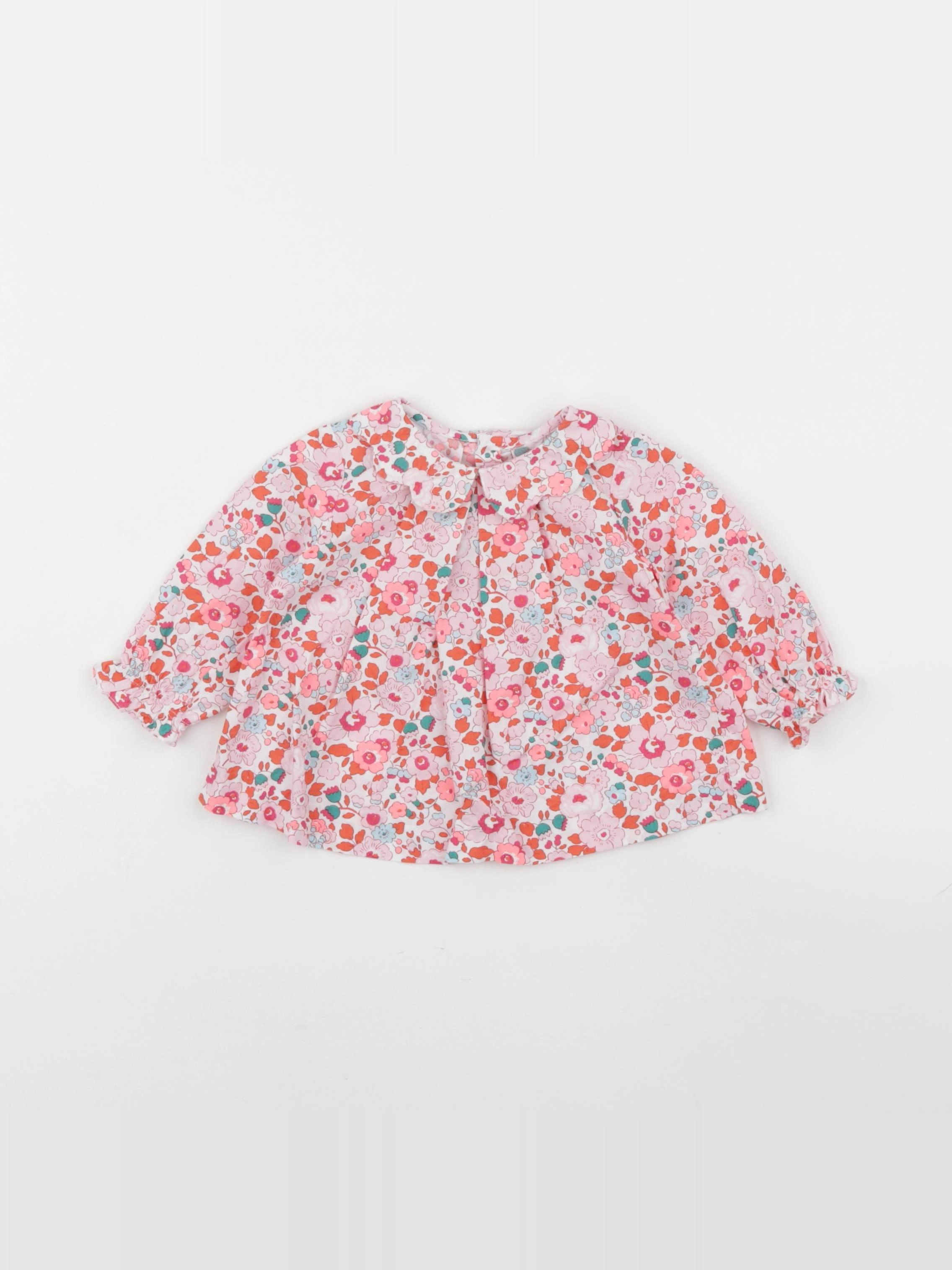 Jacadi - blouse liberty multicolore - 6 mois
