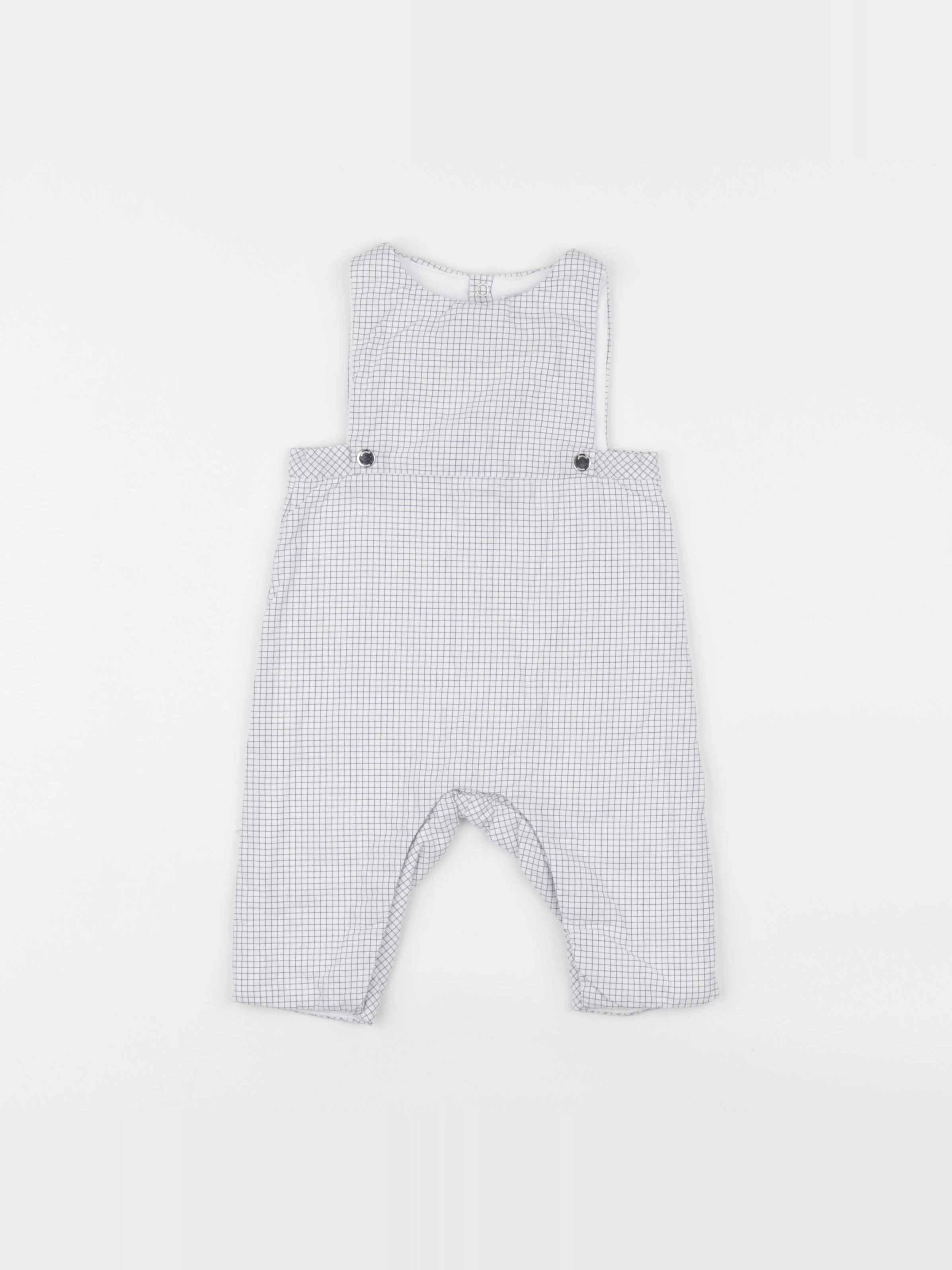 Jacadi - combinaison blanc, bleu - 6 mois