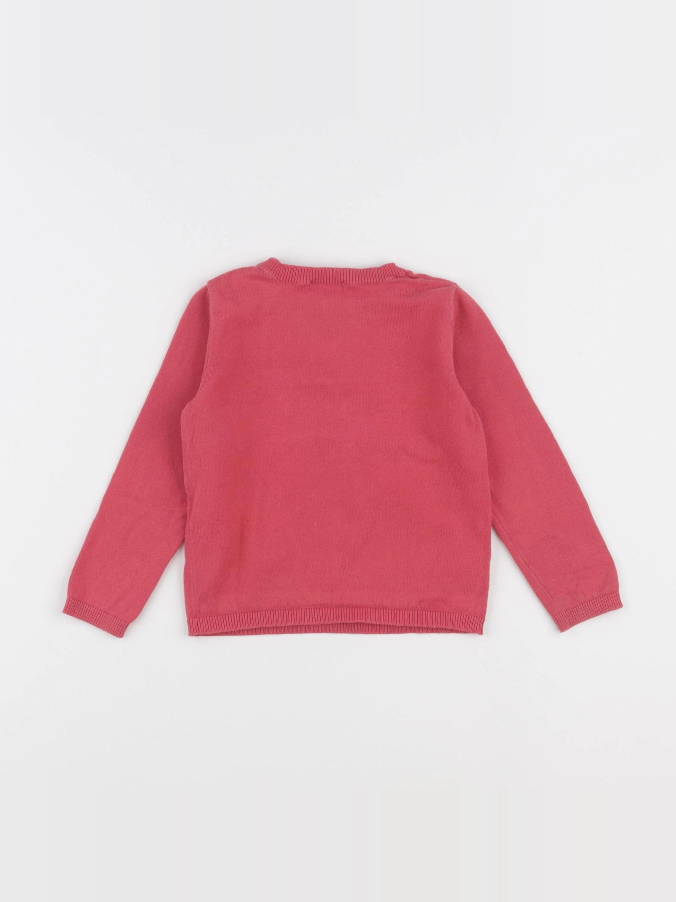 Vertbaudet - pull rose - 2 ans
