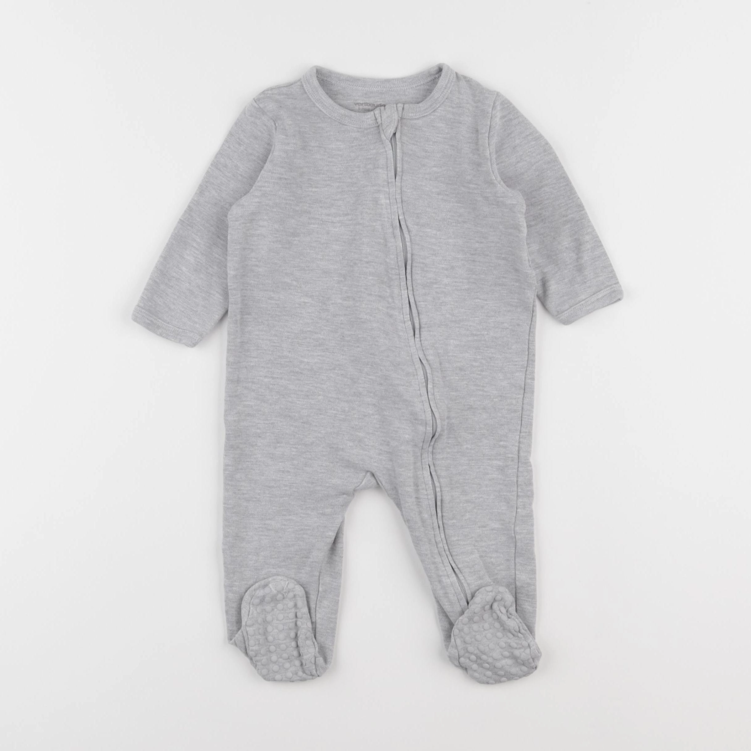 Vertbaudet - pyjama coton gris - 9 mois
