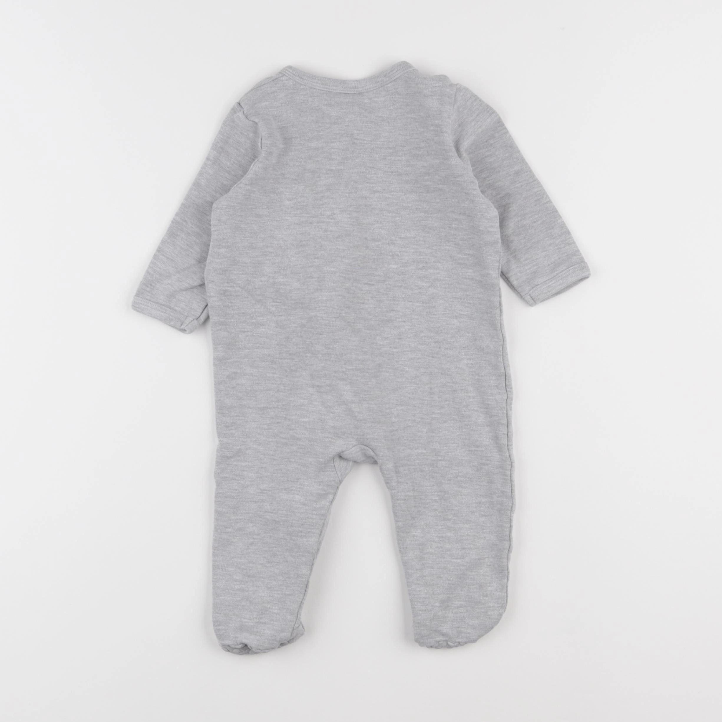 Vertbaudet - pyjama coton gris - 9 mois