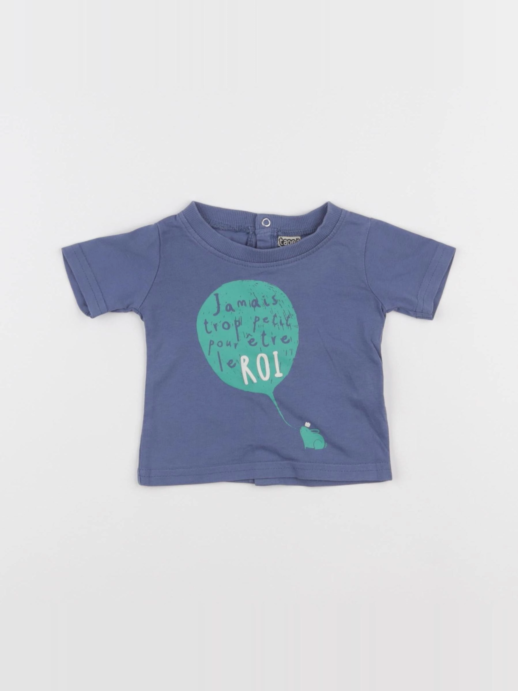 Tape à l'oeil - tee-shirt bleu - 3 mois