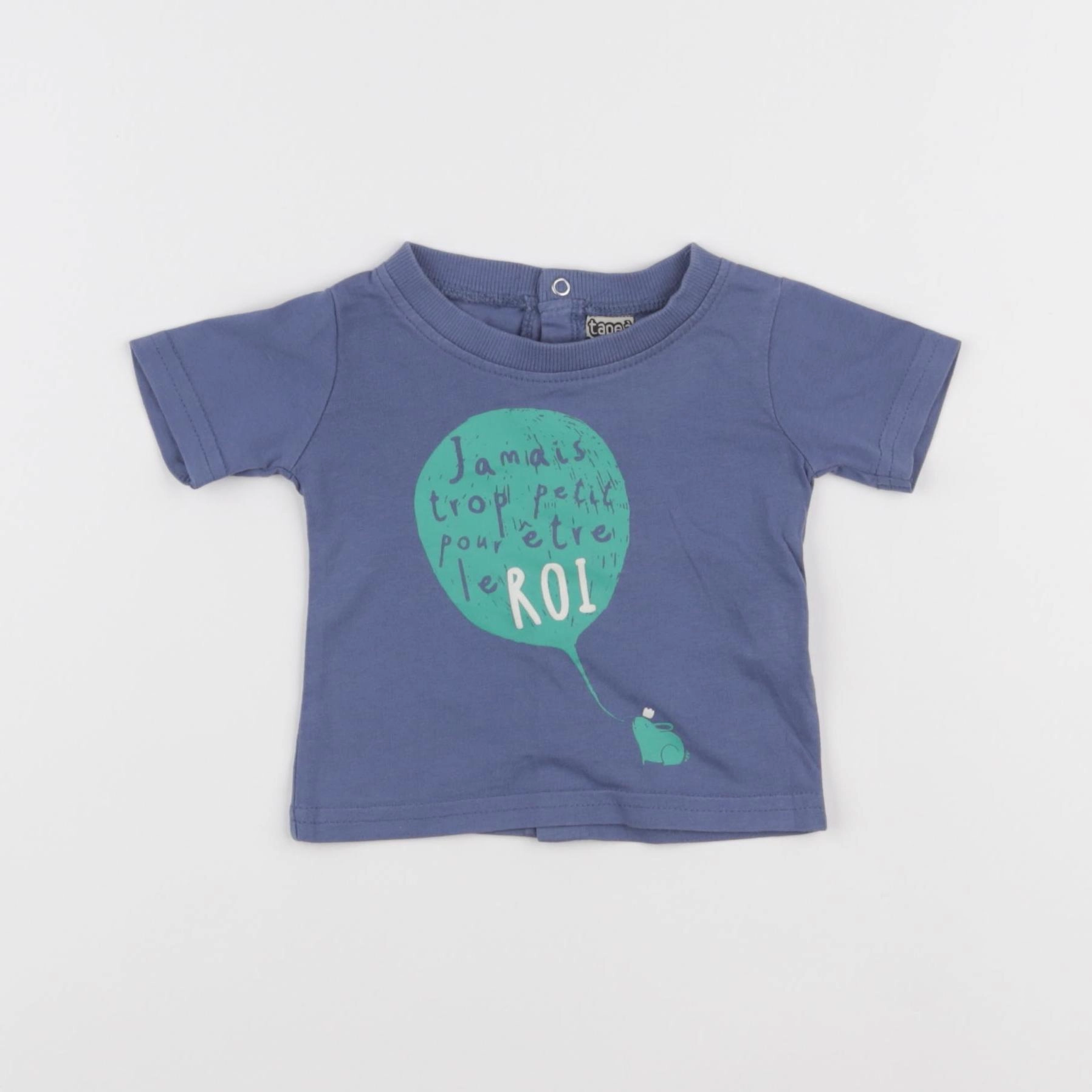 Tape à l'oeil - tee-shirt bleu - 3 mois