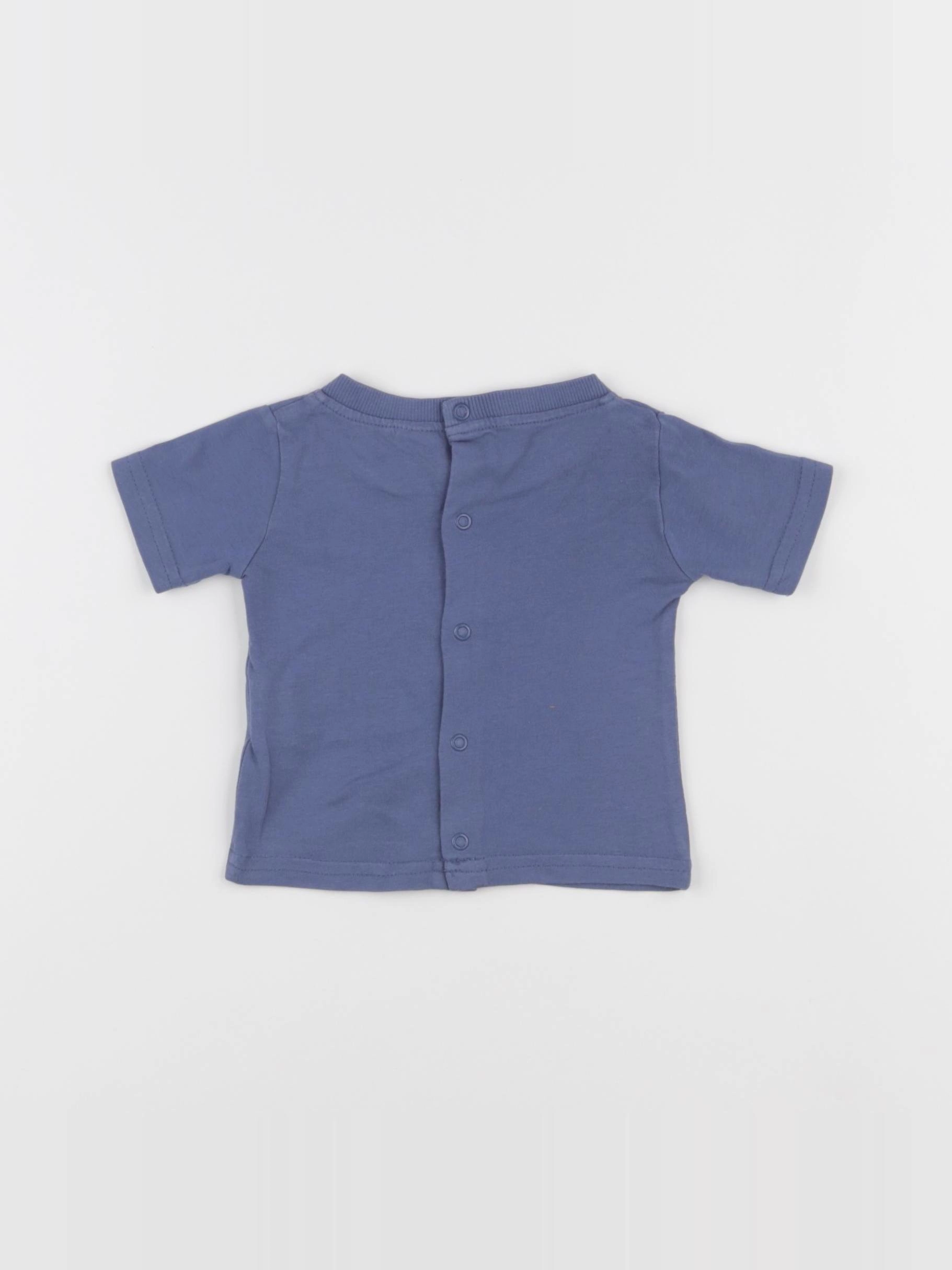 Tape à l'oeil - tee-shirt bleu - 3 mois