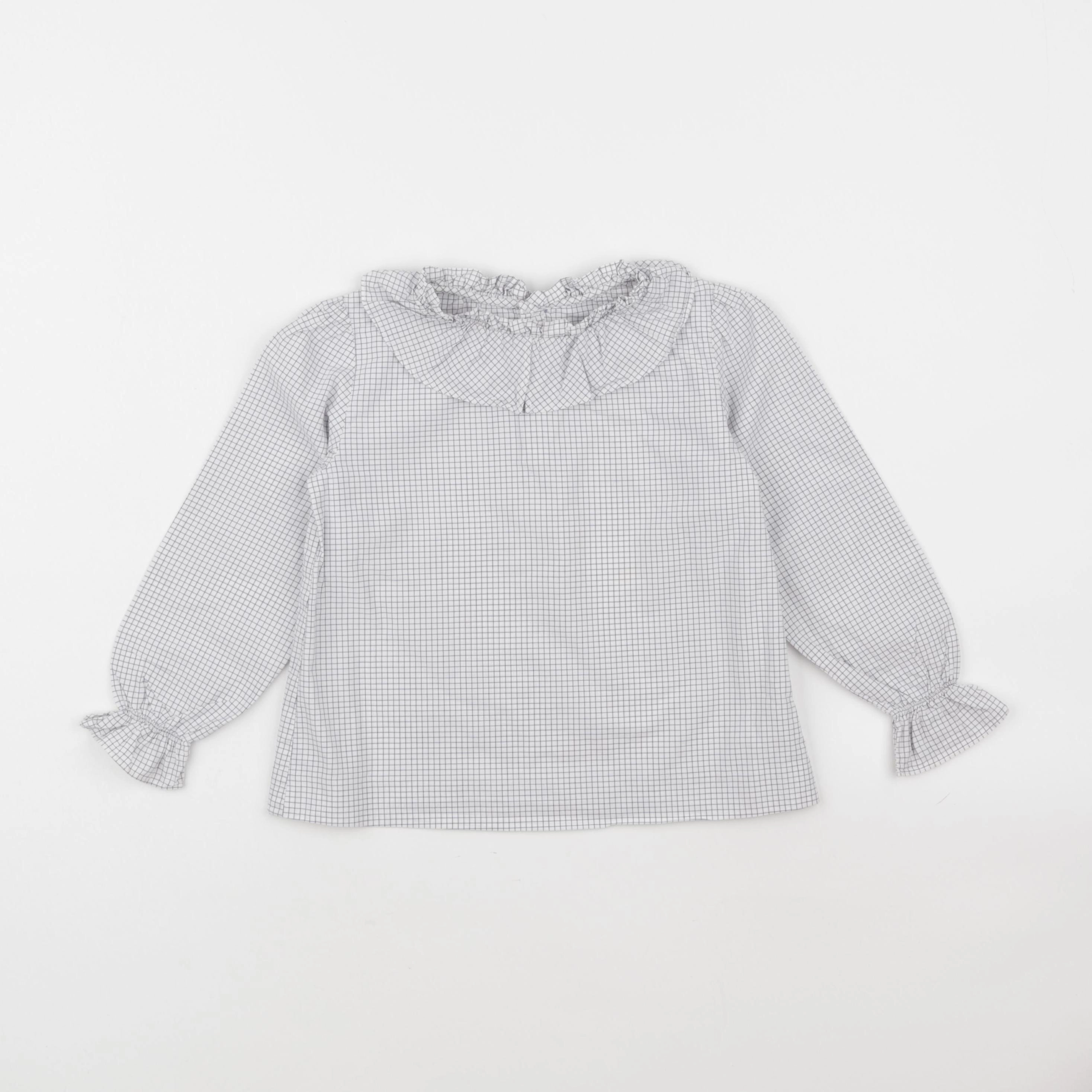 Jacadi - blouse blanc, bleu - 5 ans
