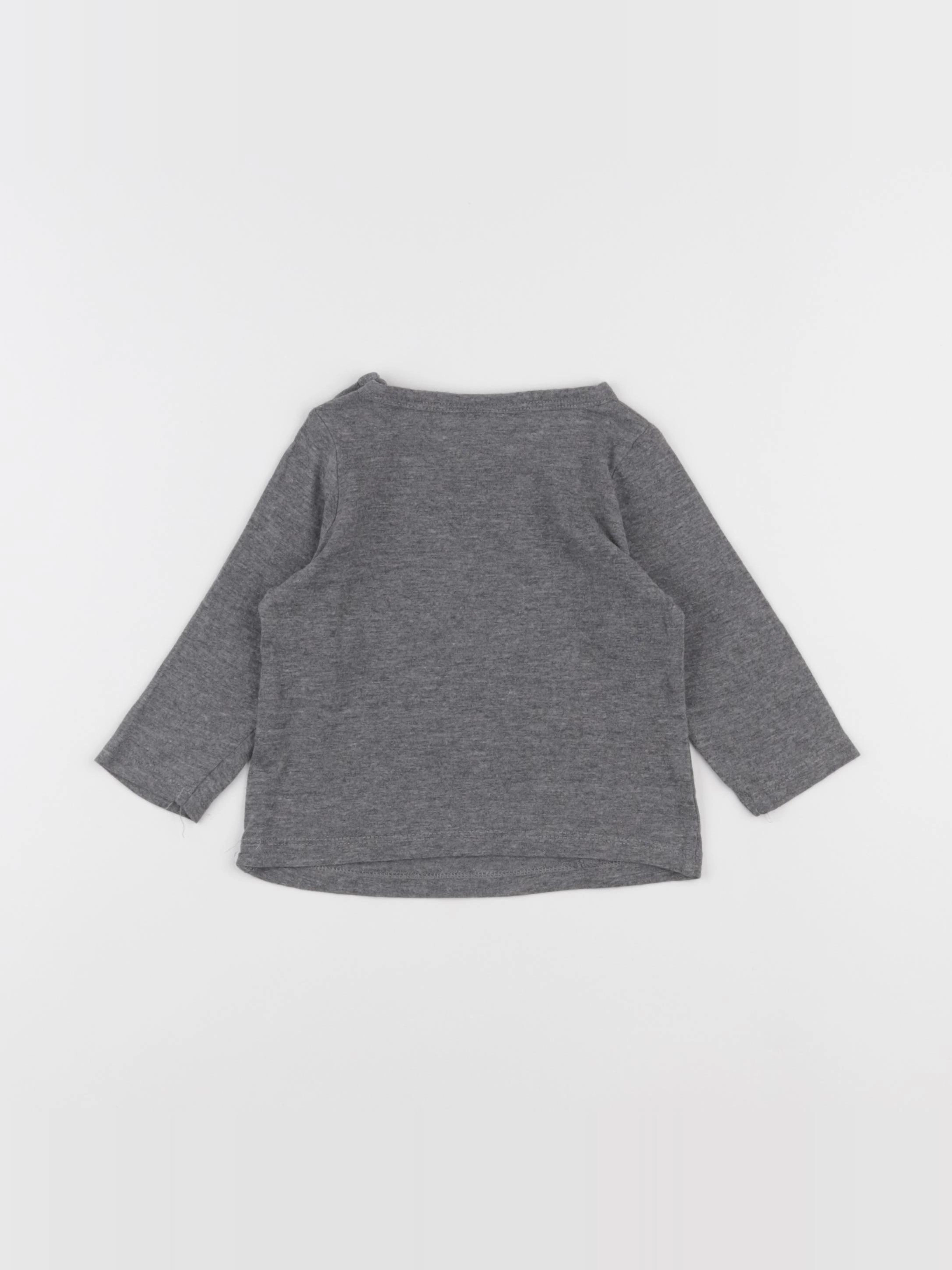 Tape à l'oeil - tee-shirt gris - 6 mois