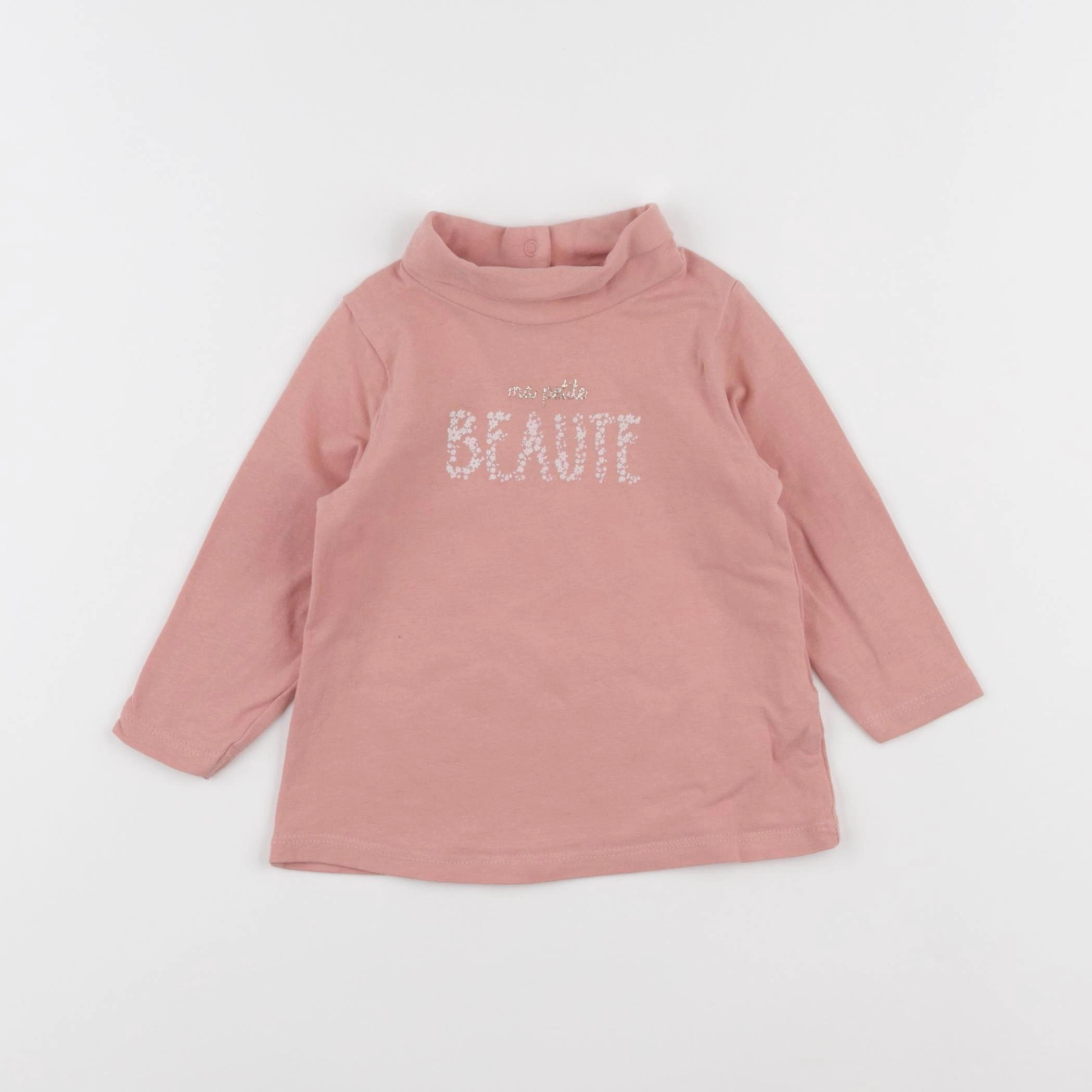 Tape à l'oeil - sous-pull rose - 6 mois
