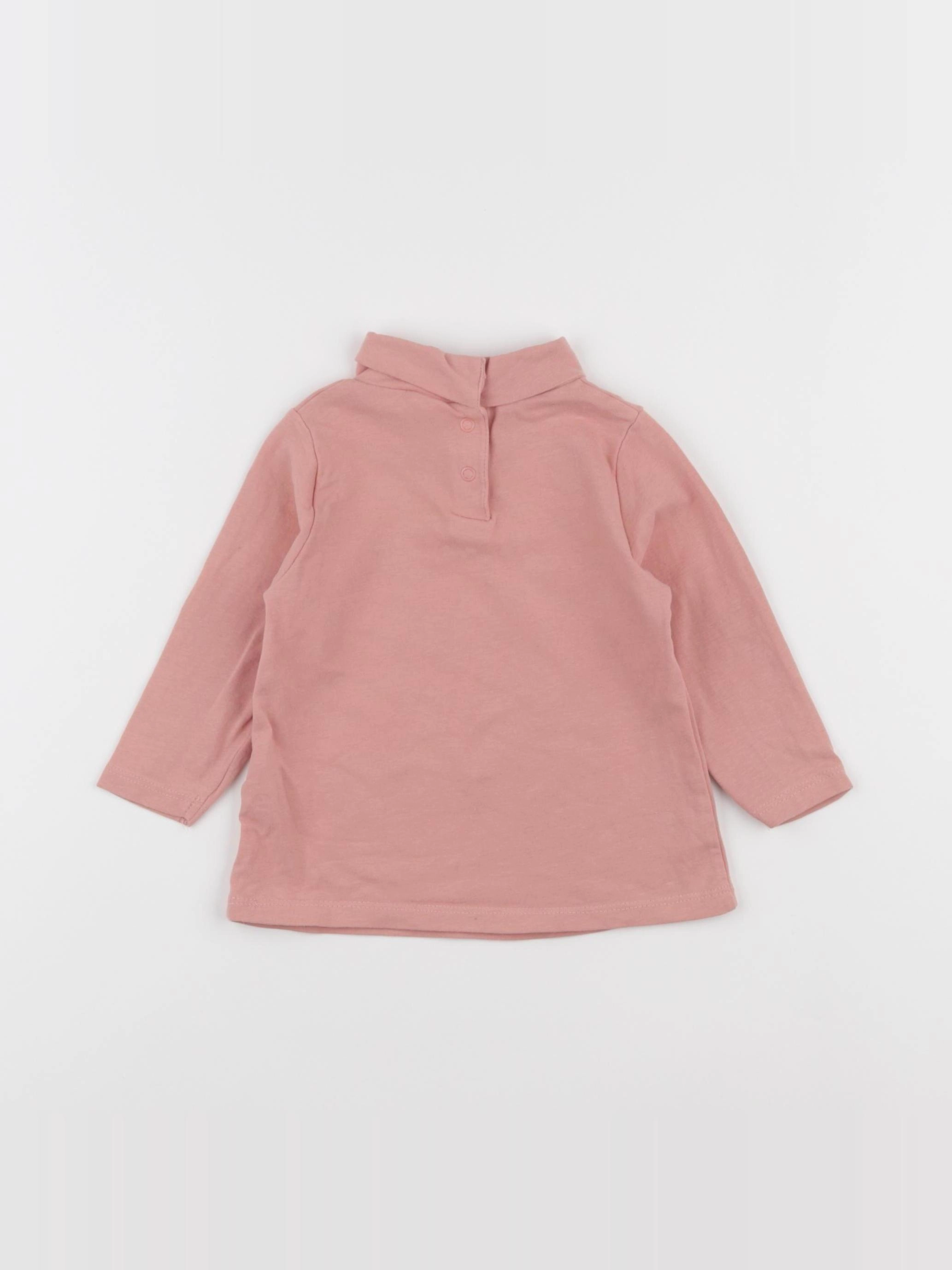 Tape à l'oeil - sous-pull rose - 6 mois