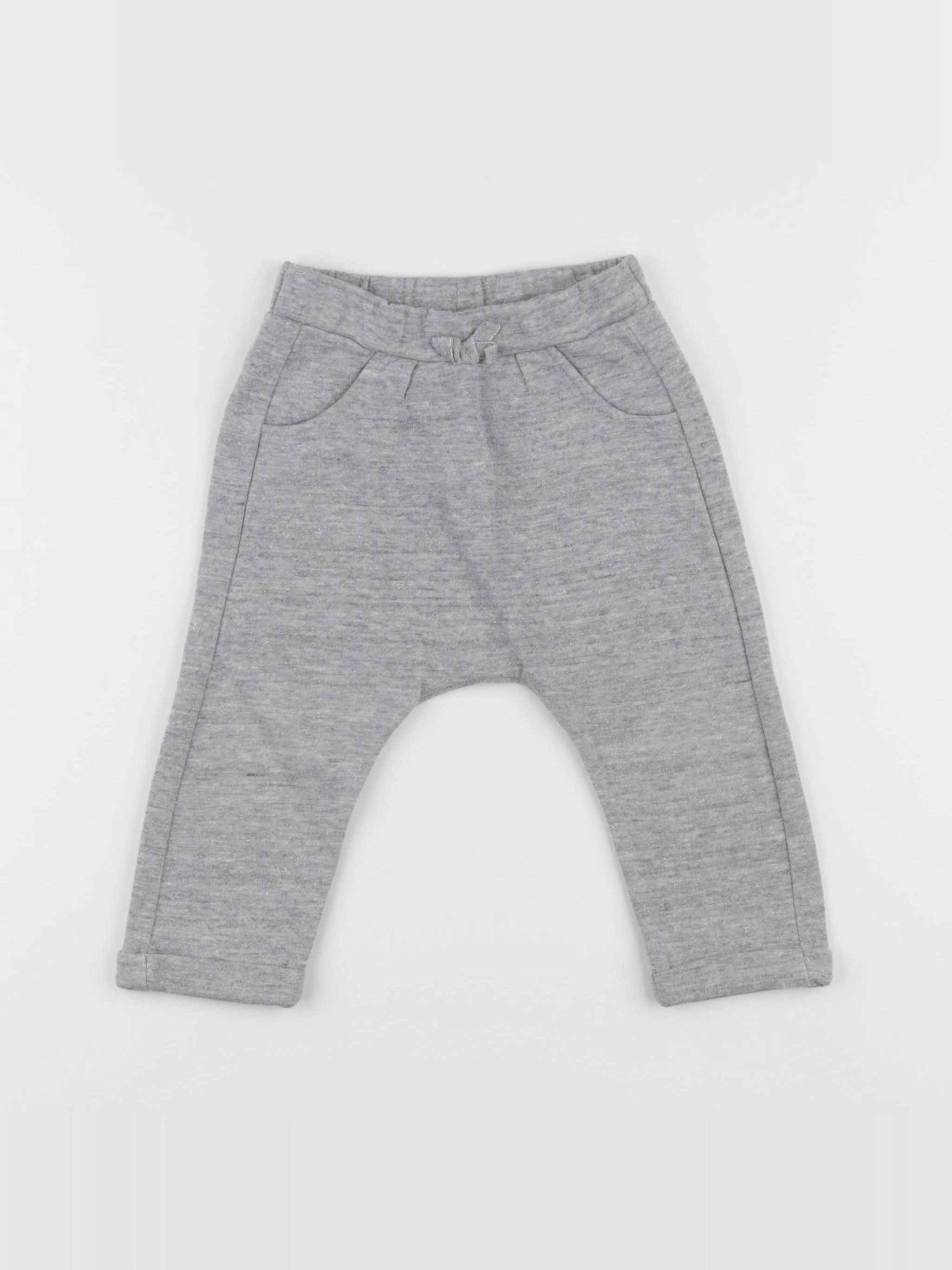 Tape à l'oeil - sarouel gris, argent - 18 mois