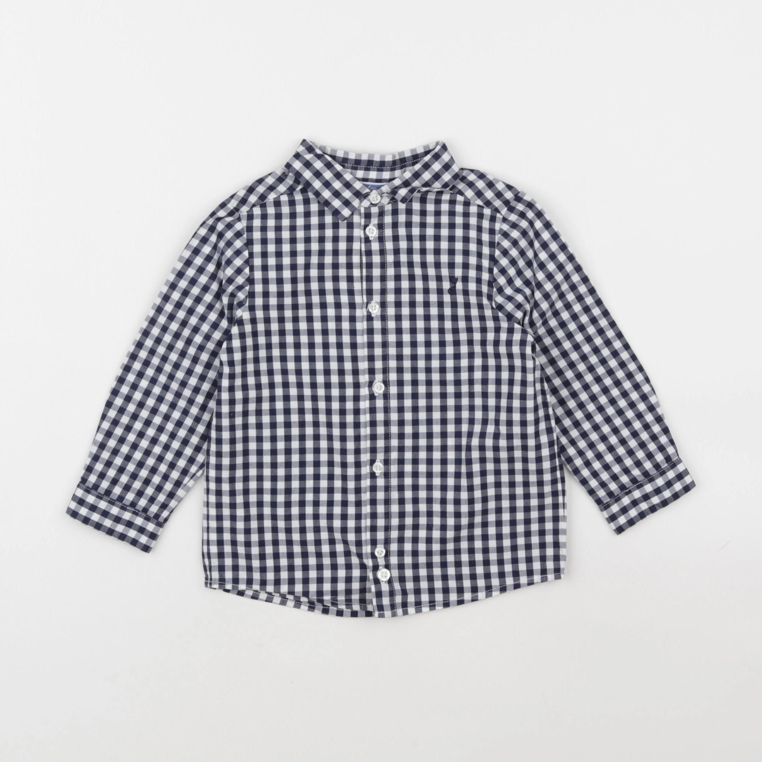 Jacadi - chemise blanc, bleu - 36 mois