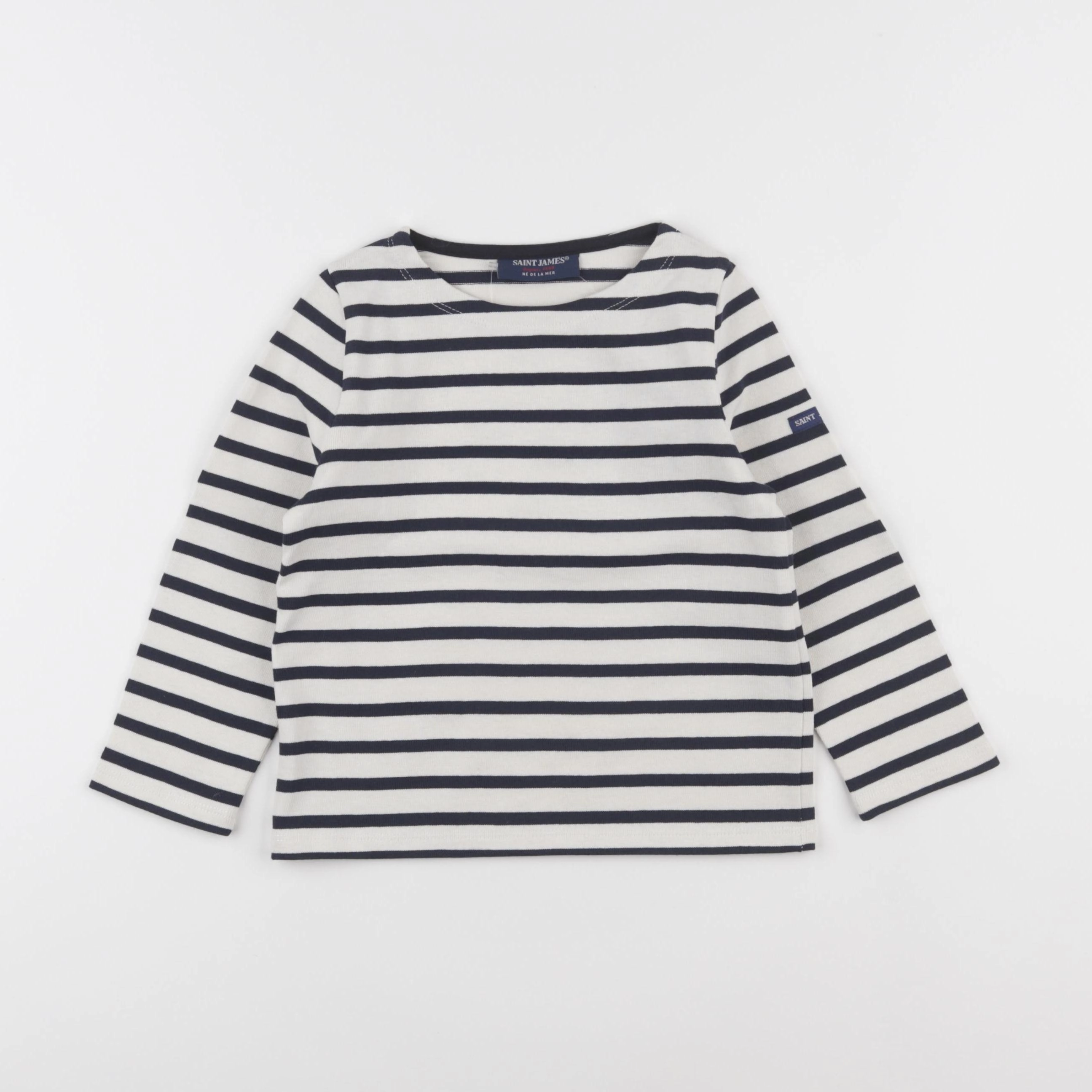 Saint James - tee-shirt beige, bleu - 4 ans