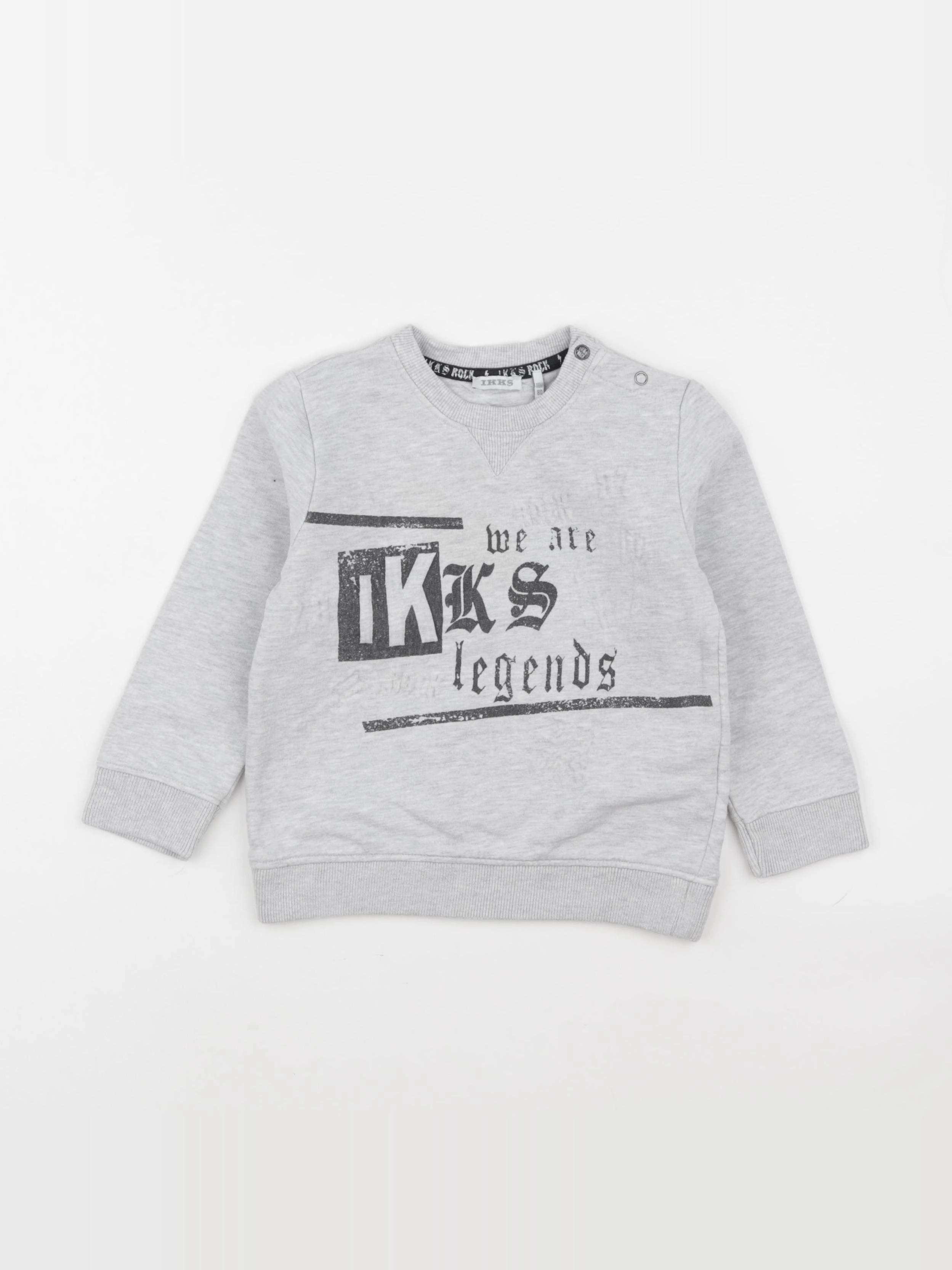 IKKS - sweat gris - 18 mois