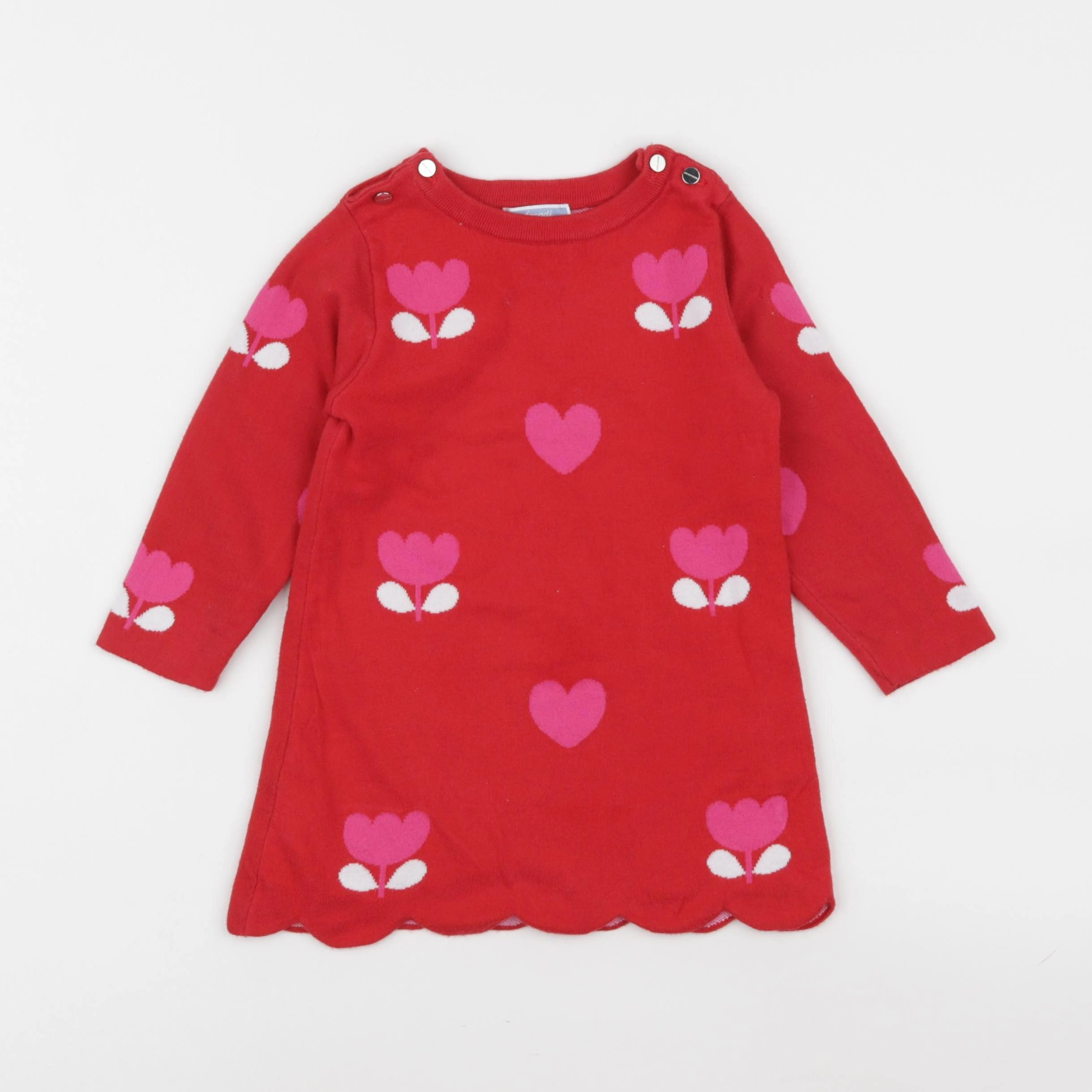 Jacadi - robe rouge - 24 mois