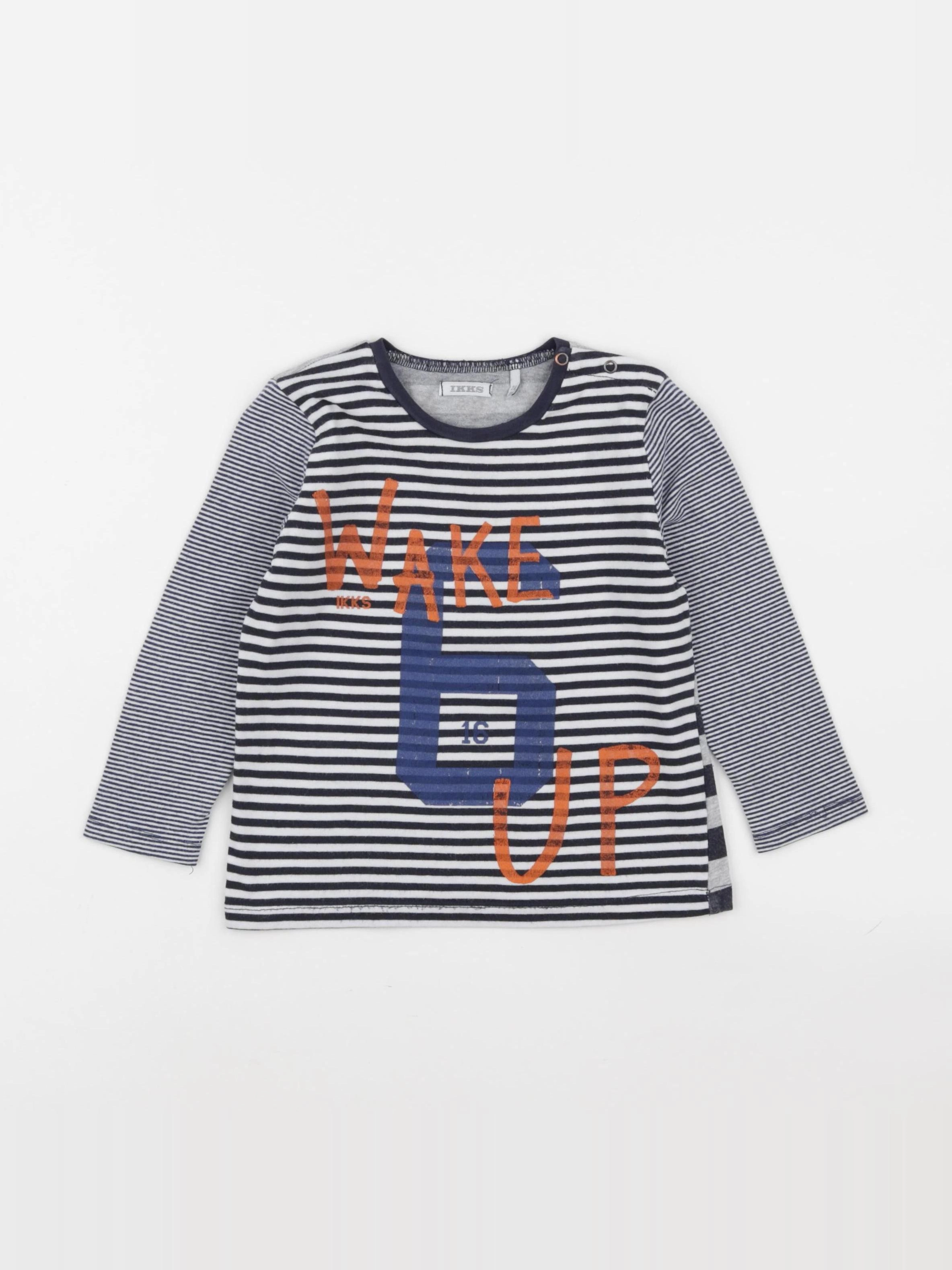 IKKS - tee-shirt bleu - 2 ans