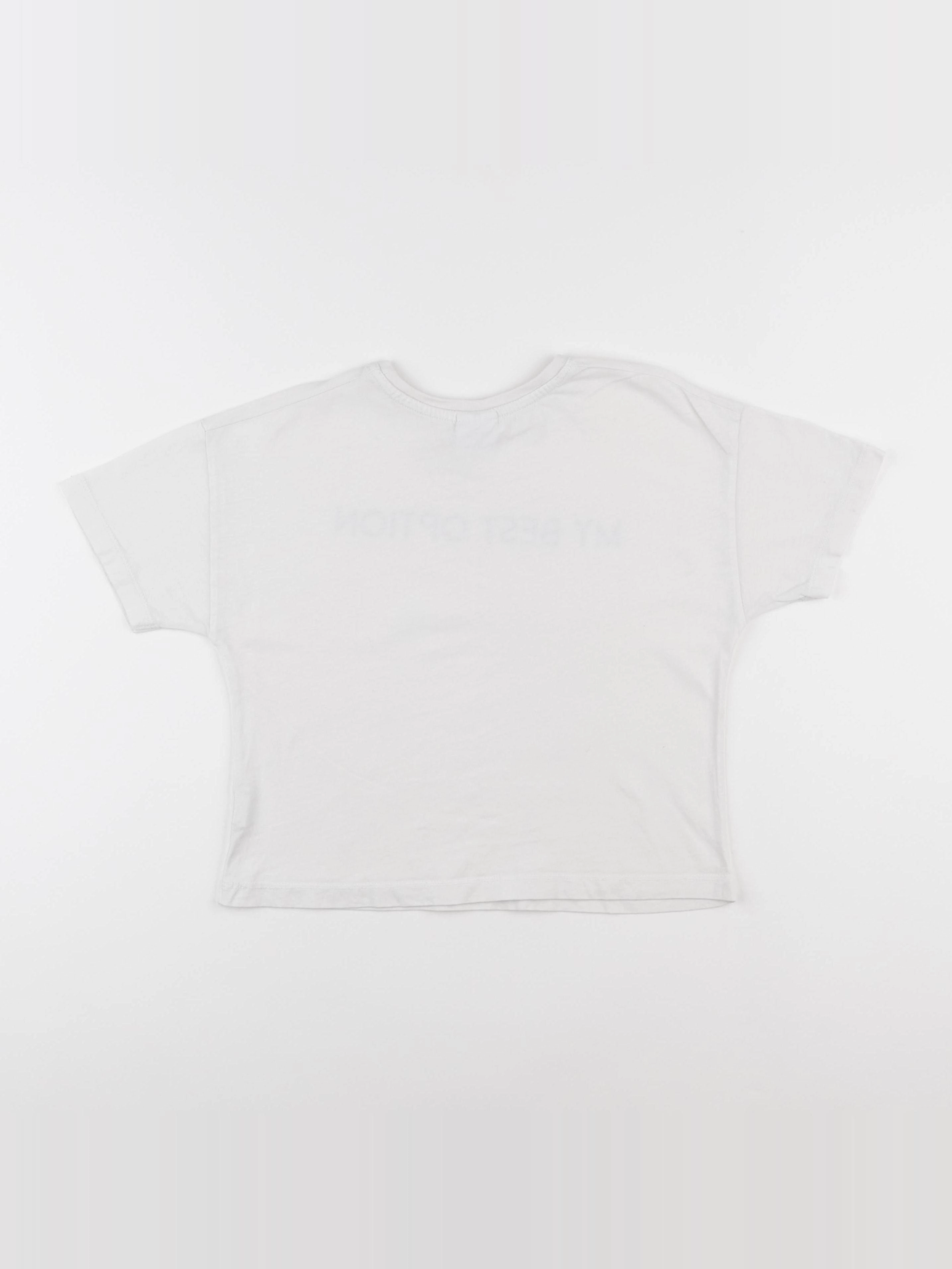 Zara - tee-shirt blanc - 8 ans