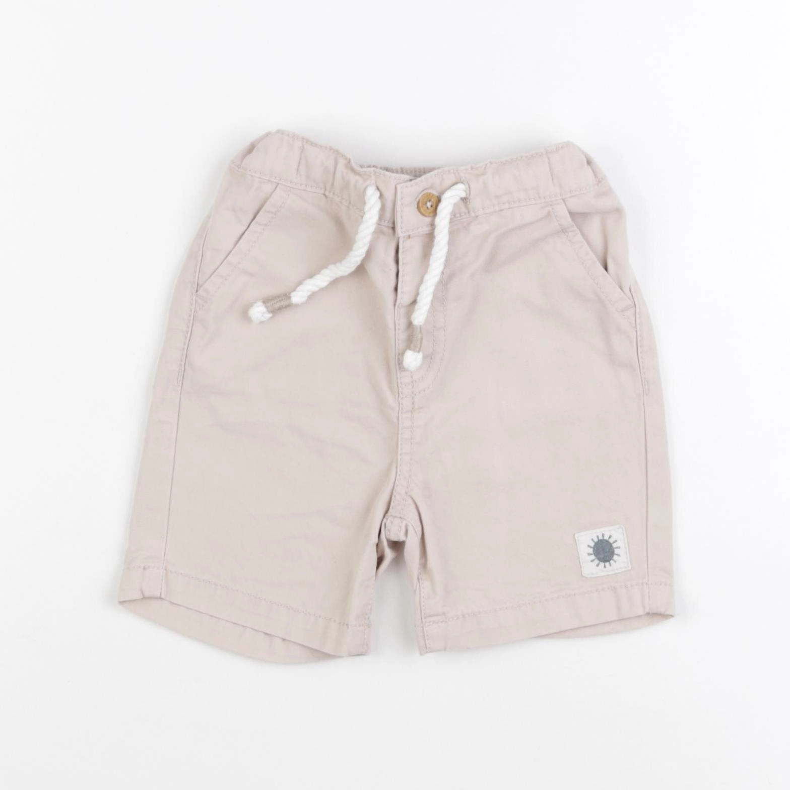 Vertbaudet - short beige - 18 mois