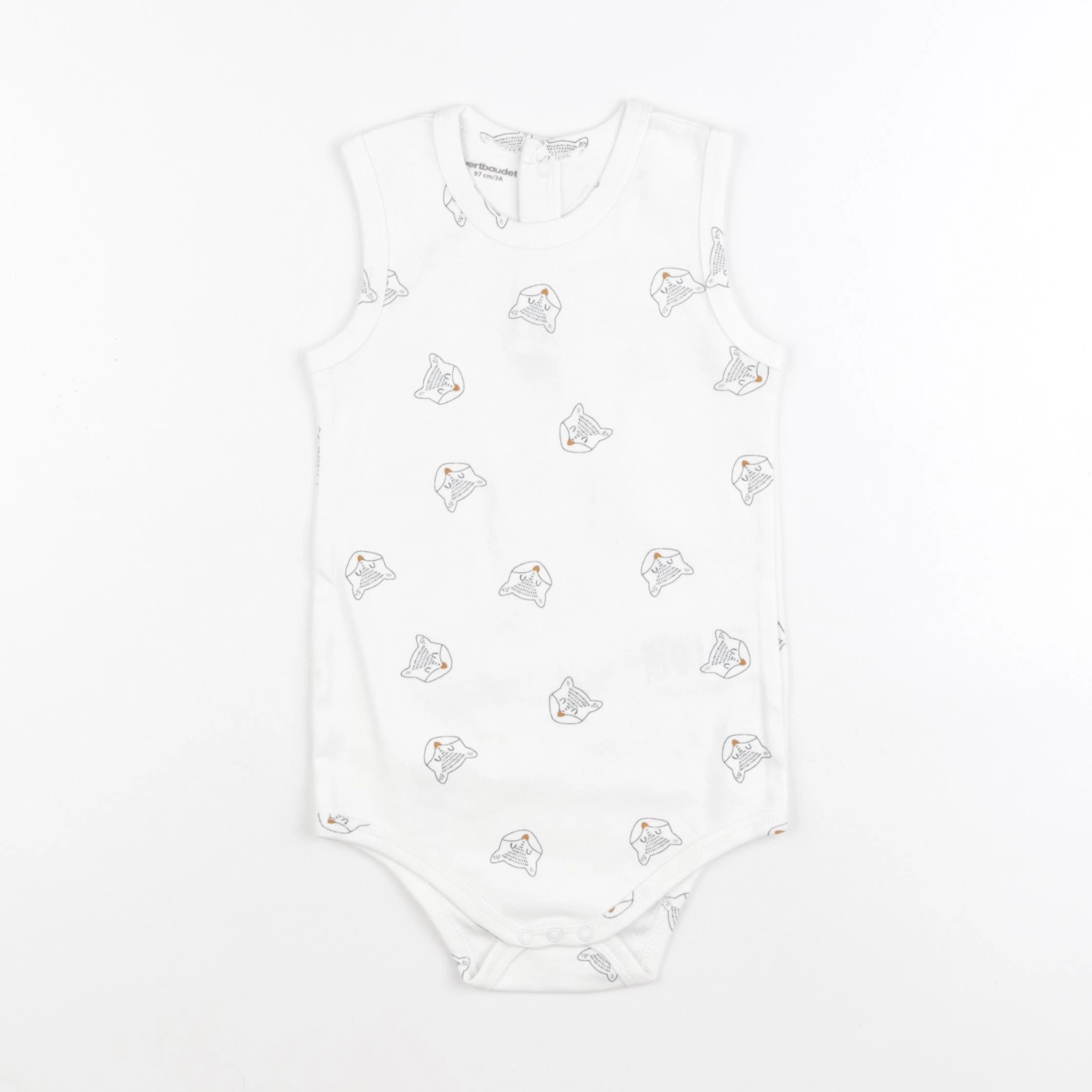 Vertbaudet - body beige - 3 ans