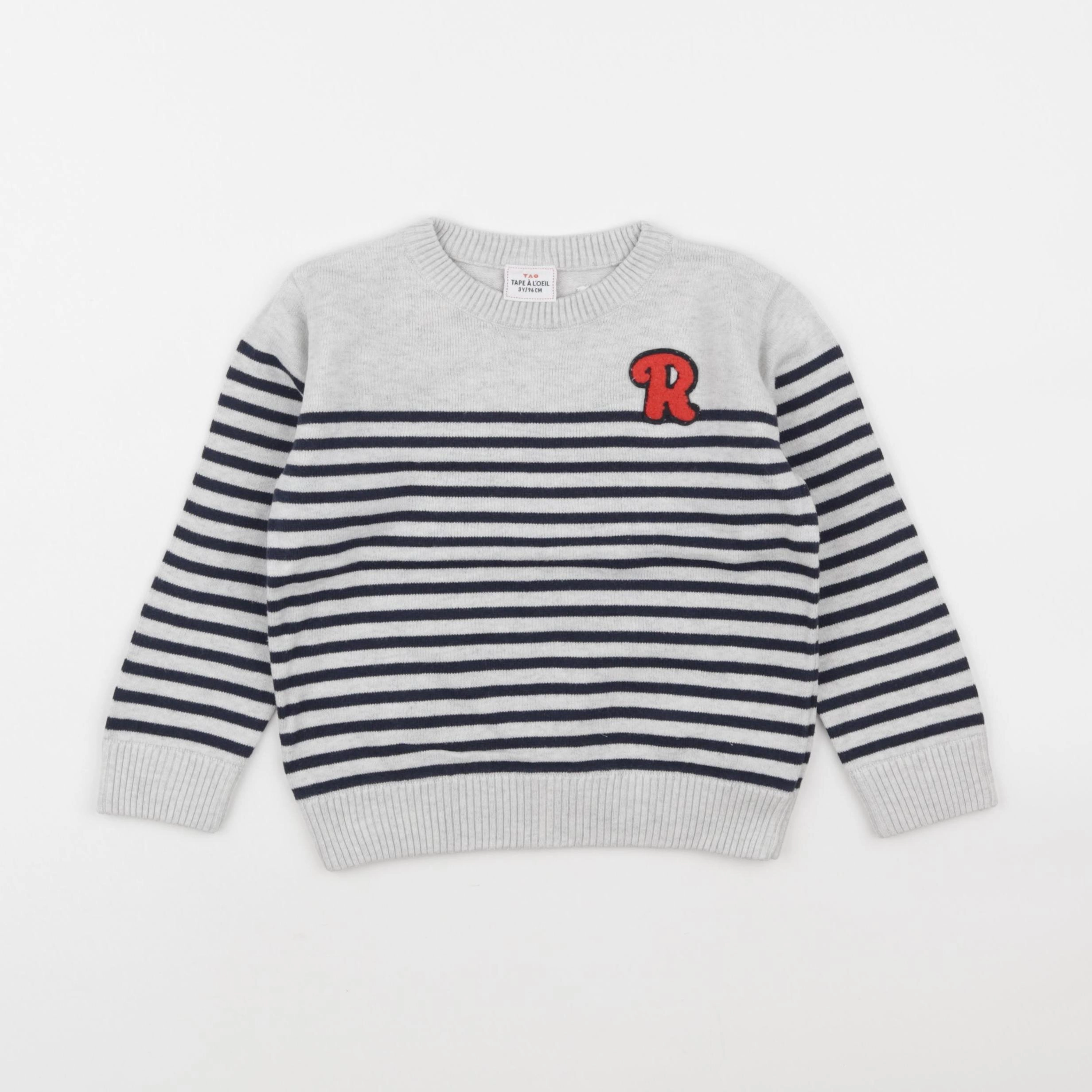 Tape à l'oeil - pull gris - 3 ans
