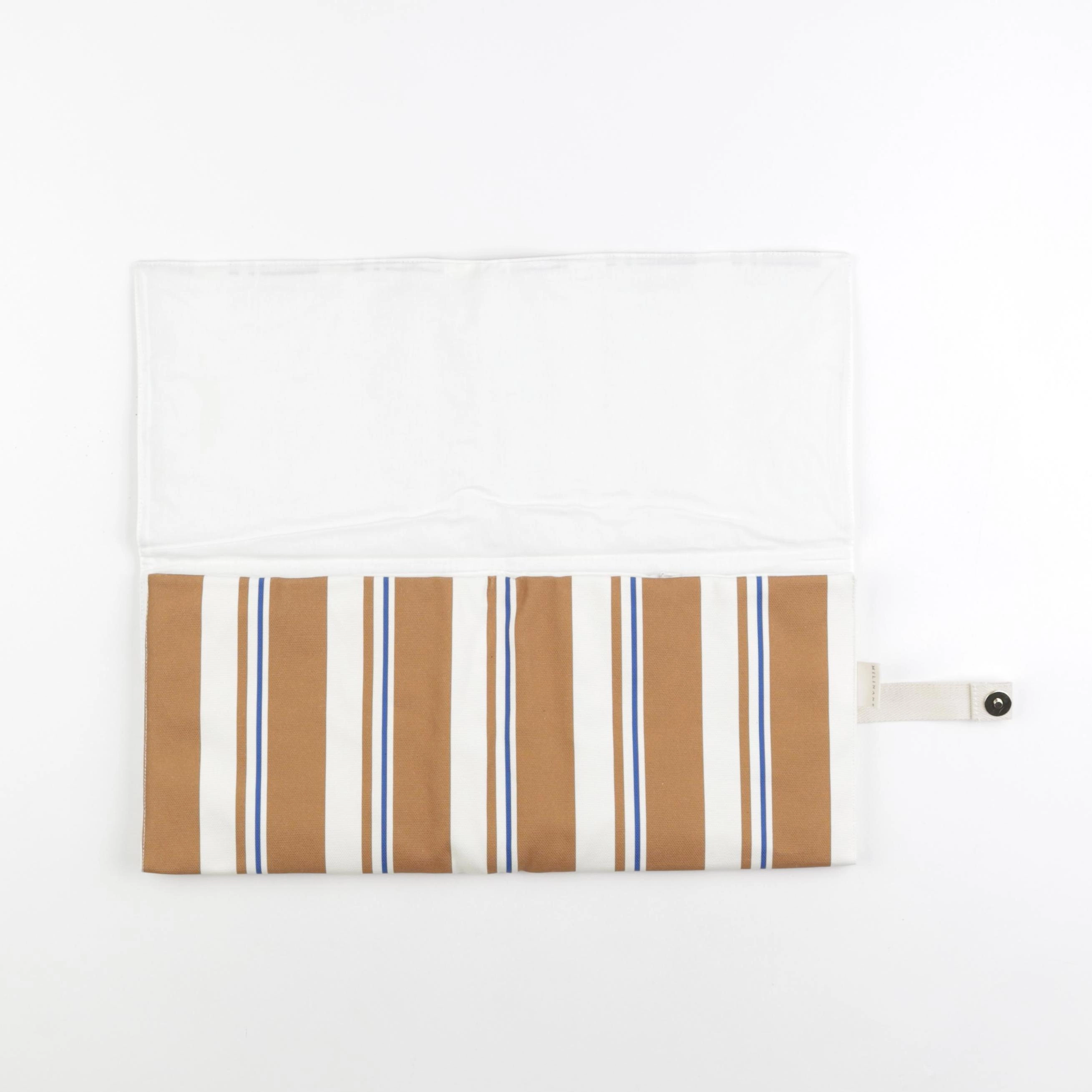 Milinane - Matelas à langer nomade RAYURE RIVIERA - 58x44 cm