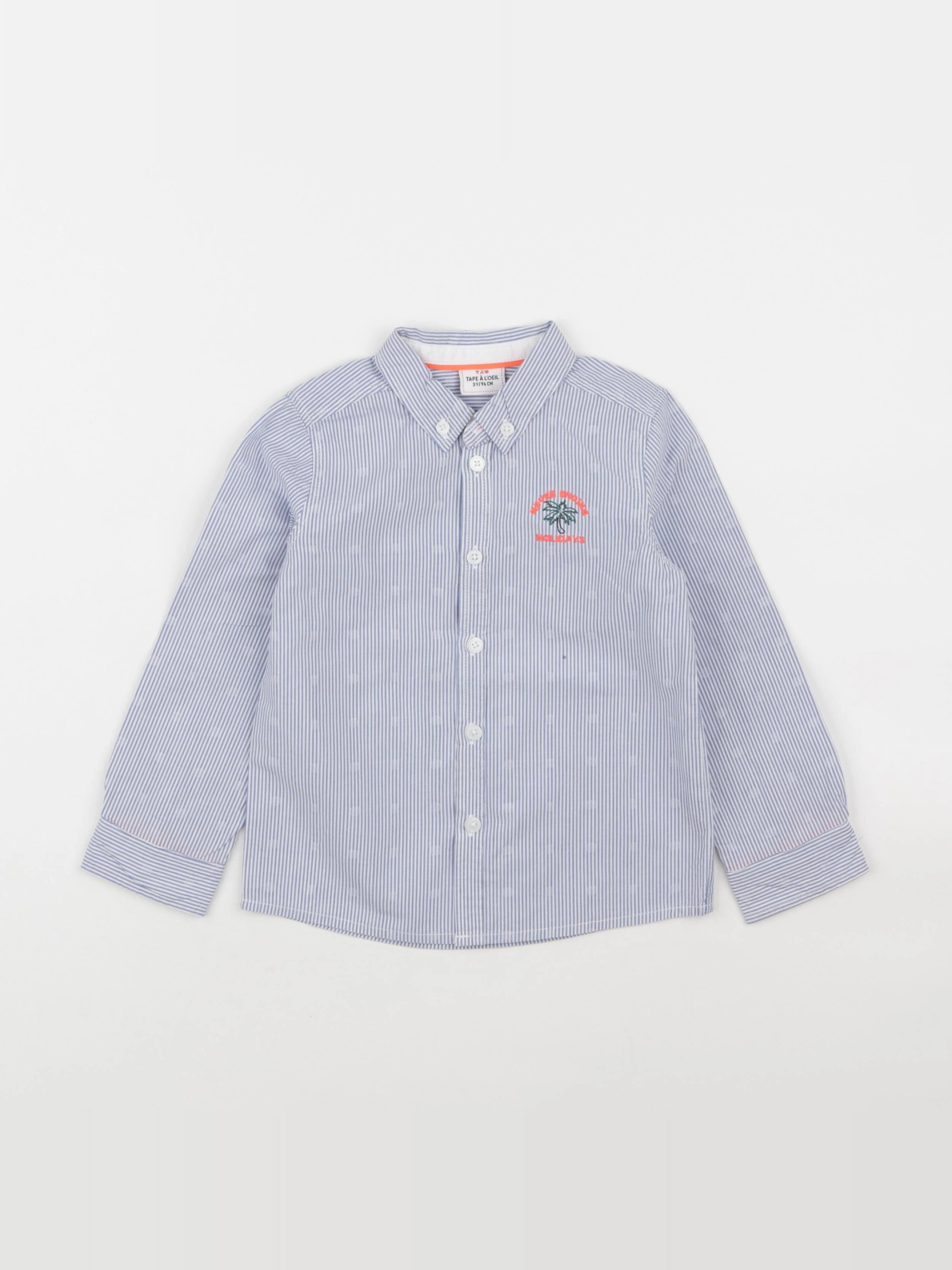 Tape à l'oeil - chemise bleu - 3 ans