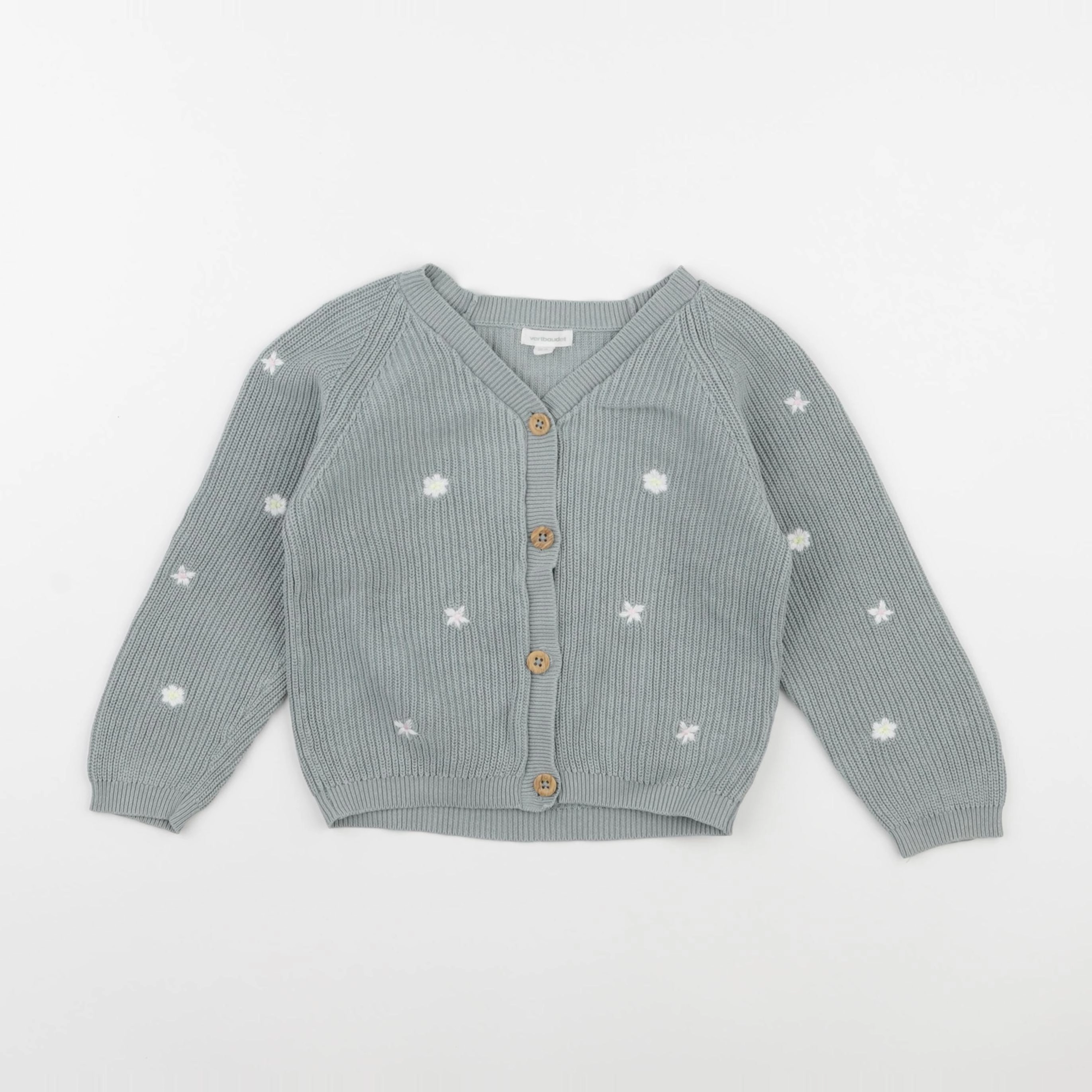 Vertbaudet - gilet vert - 36 mois