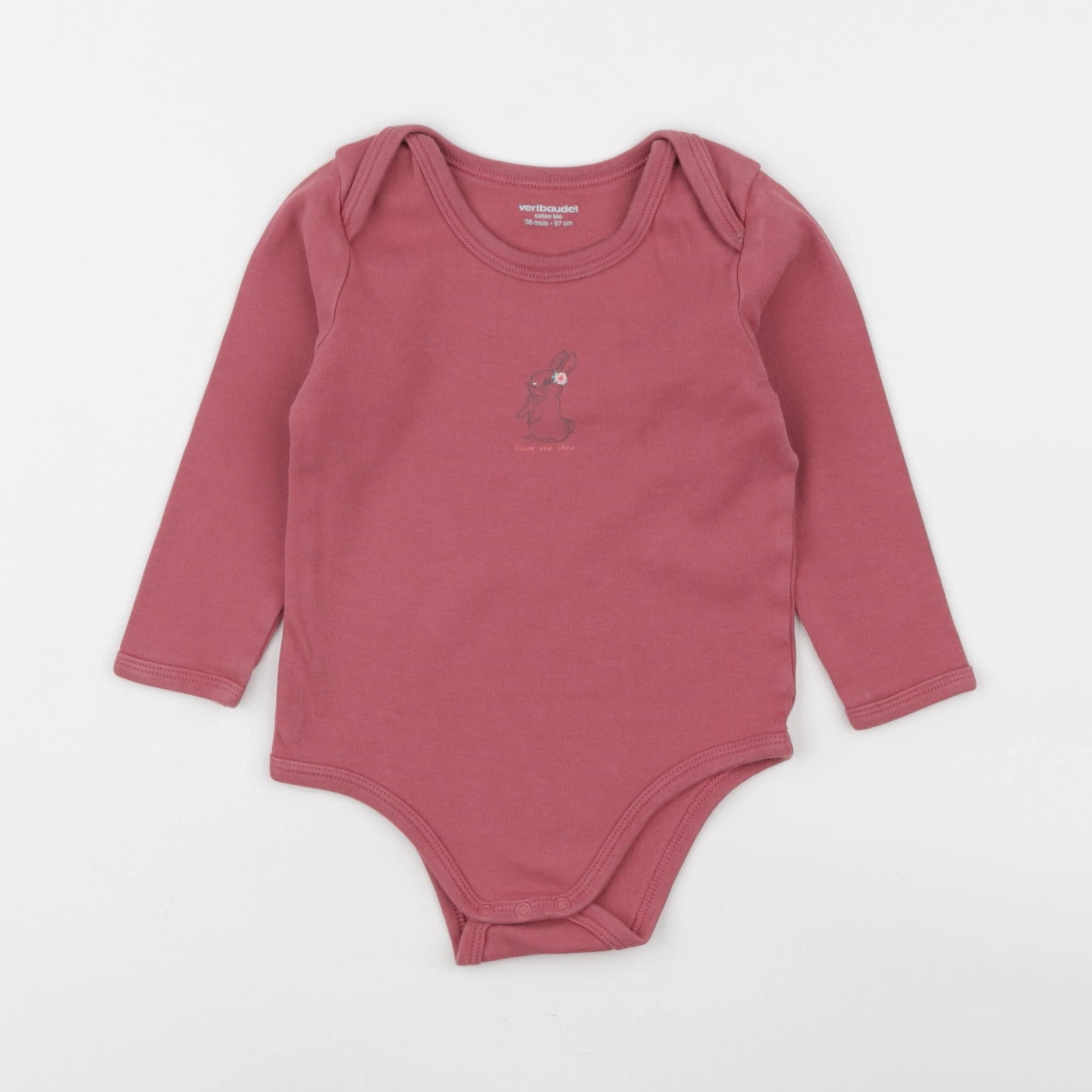 Vertbaudet - body rose - 36 mois