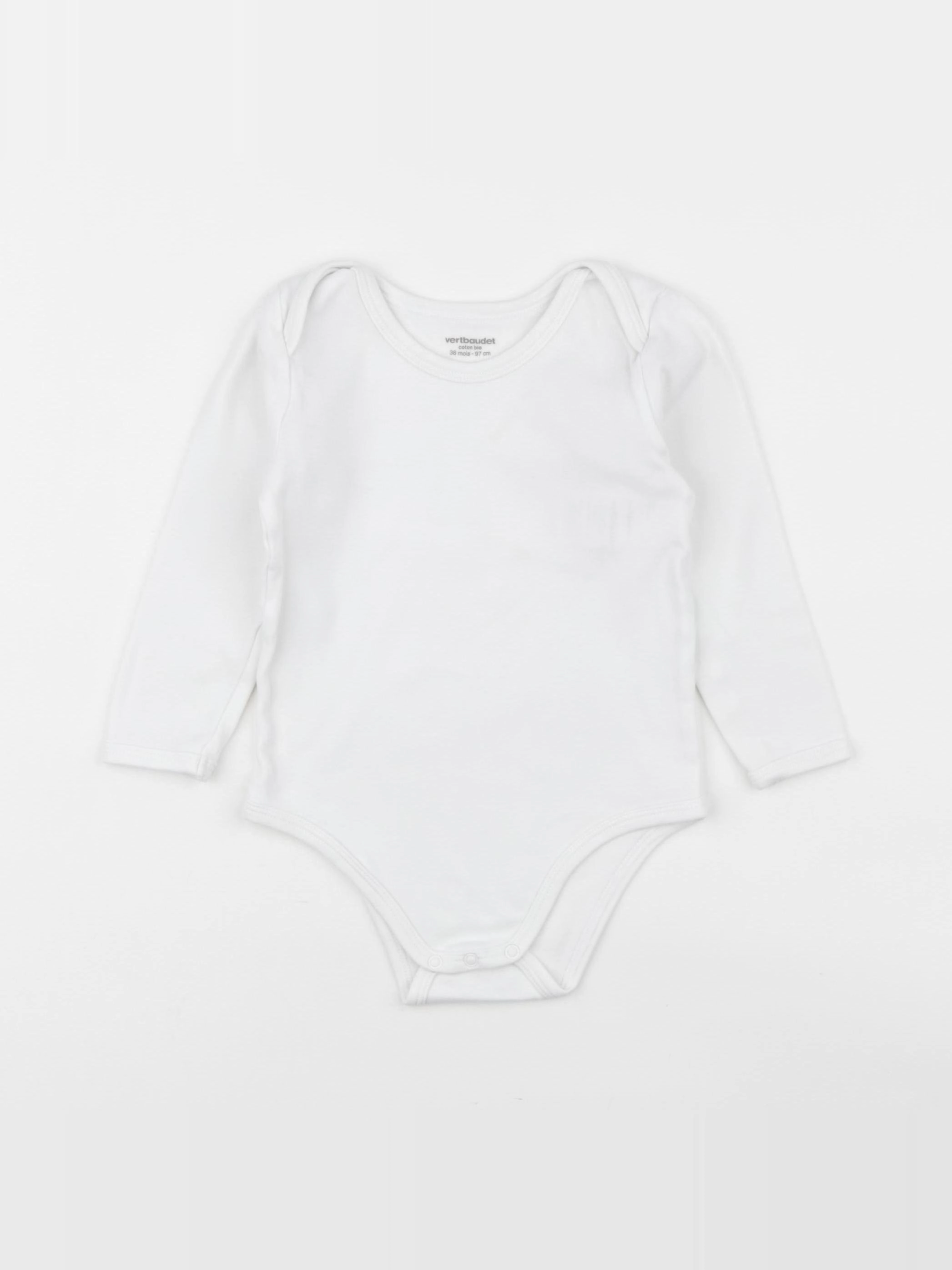 Vertbaudet - body blanc - 36 mois