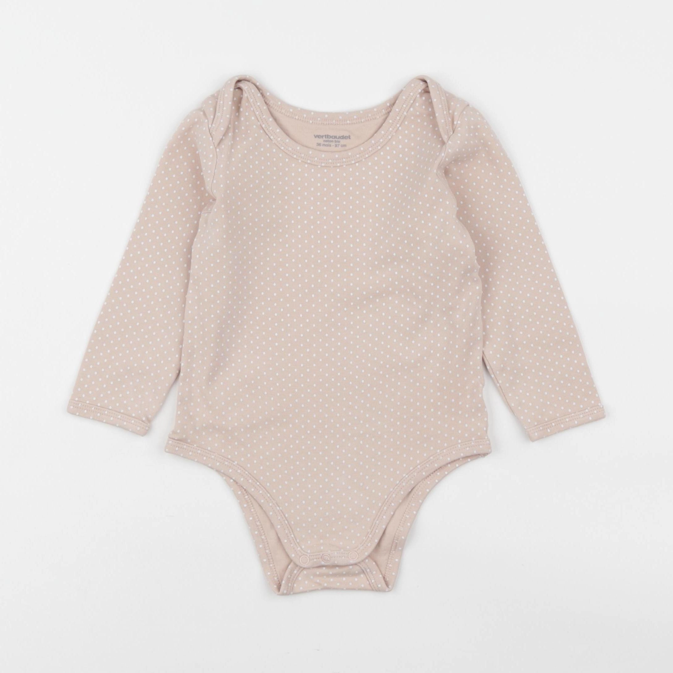 Vertbaudet - body rose - 36 mois