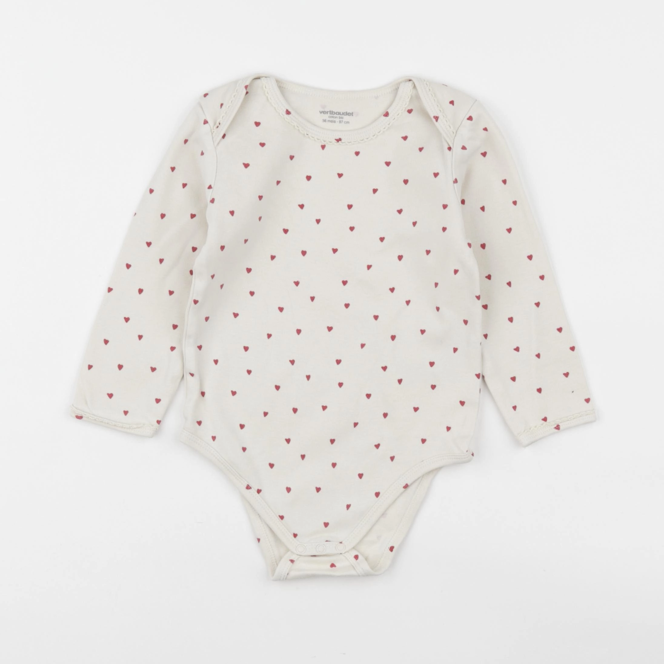Vertbaudet - body beige - 36 mois
