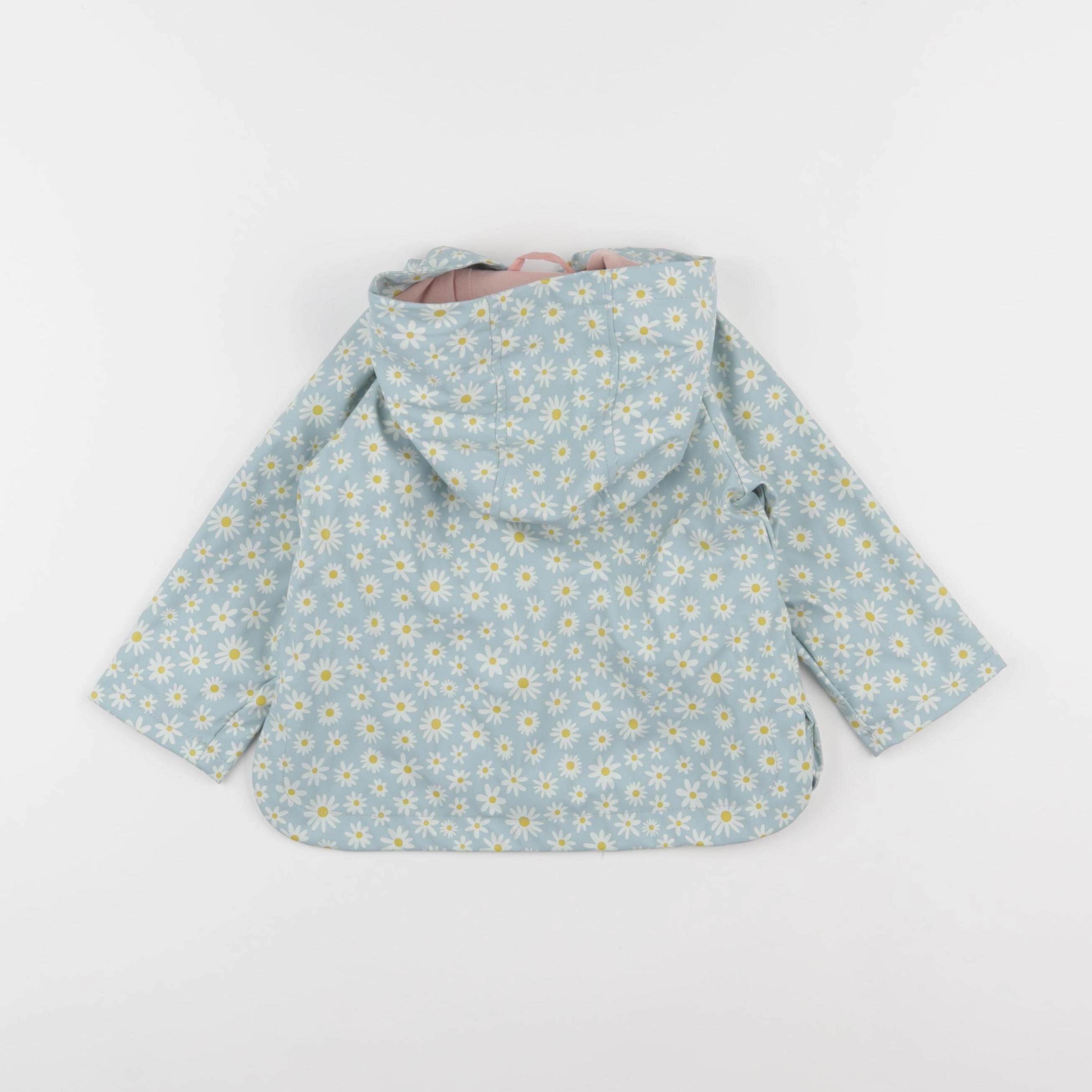 Vertbaudet - imperméable vert, blanc - 18 mois