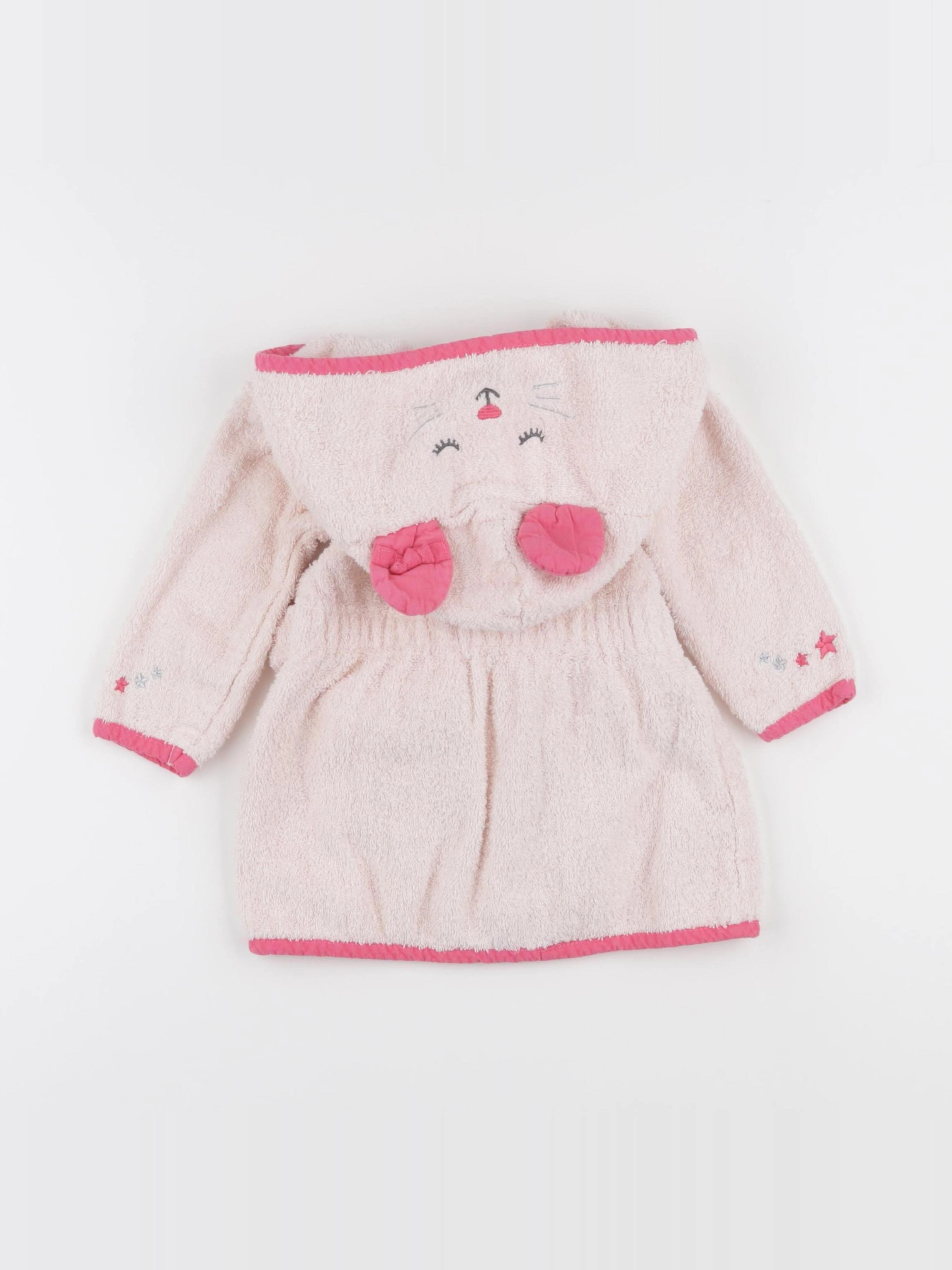 Vertbaudet - peignoir rose - 9/12 mois