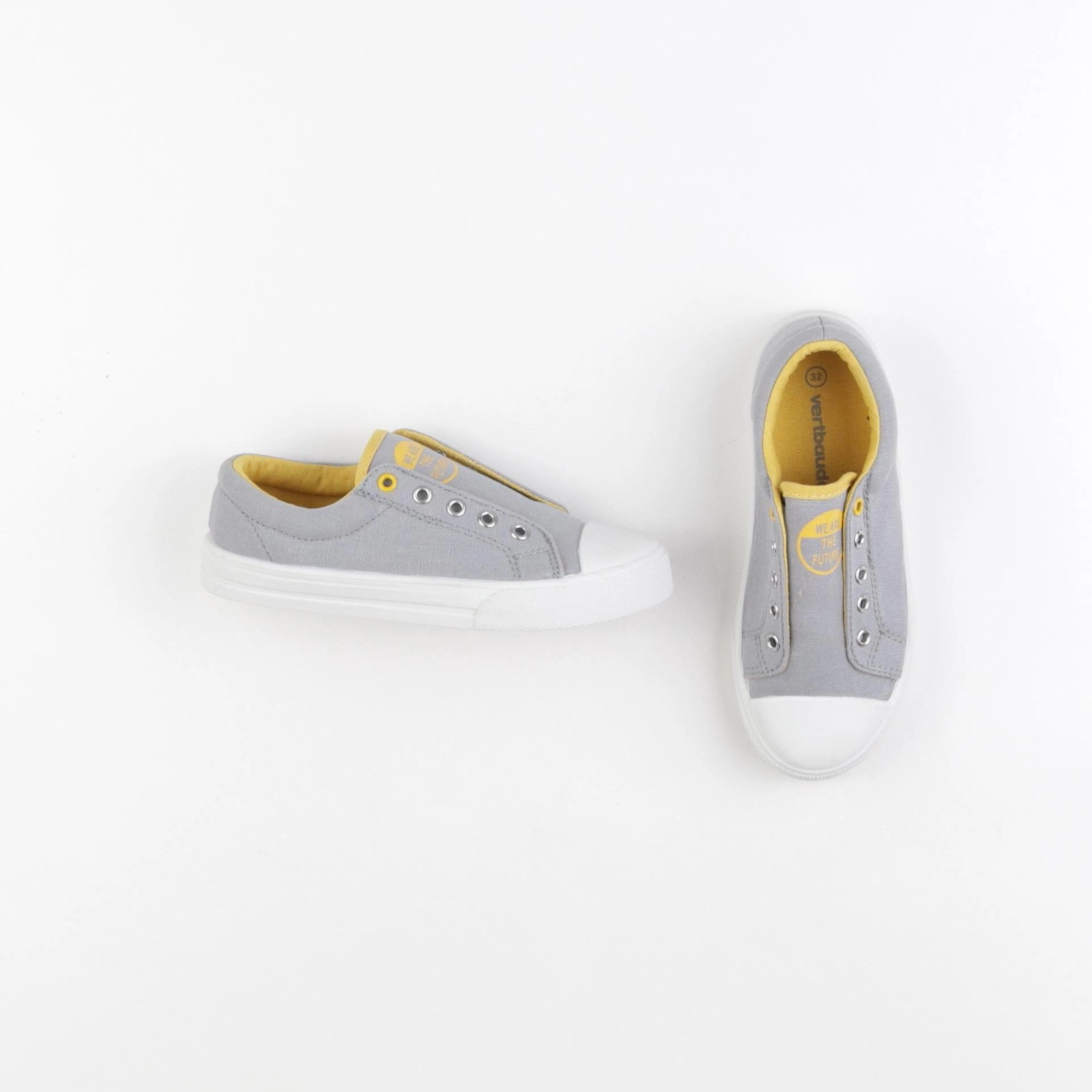 Vertbaudet - tennis élastiqué gris - pointure 32