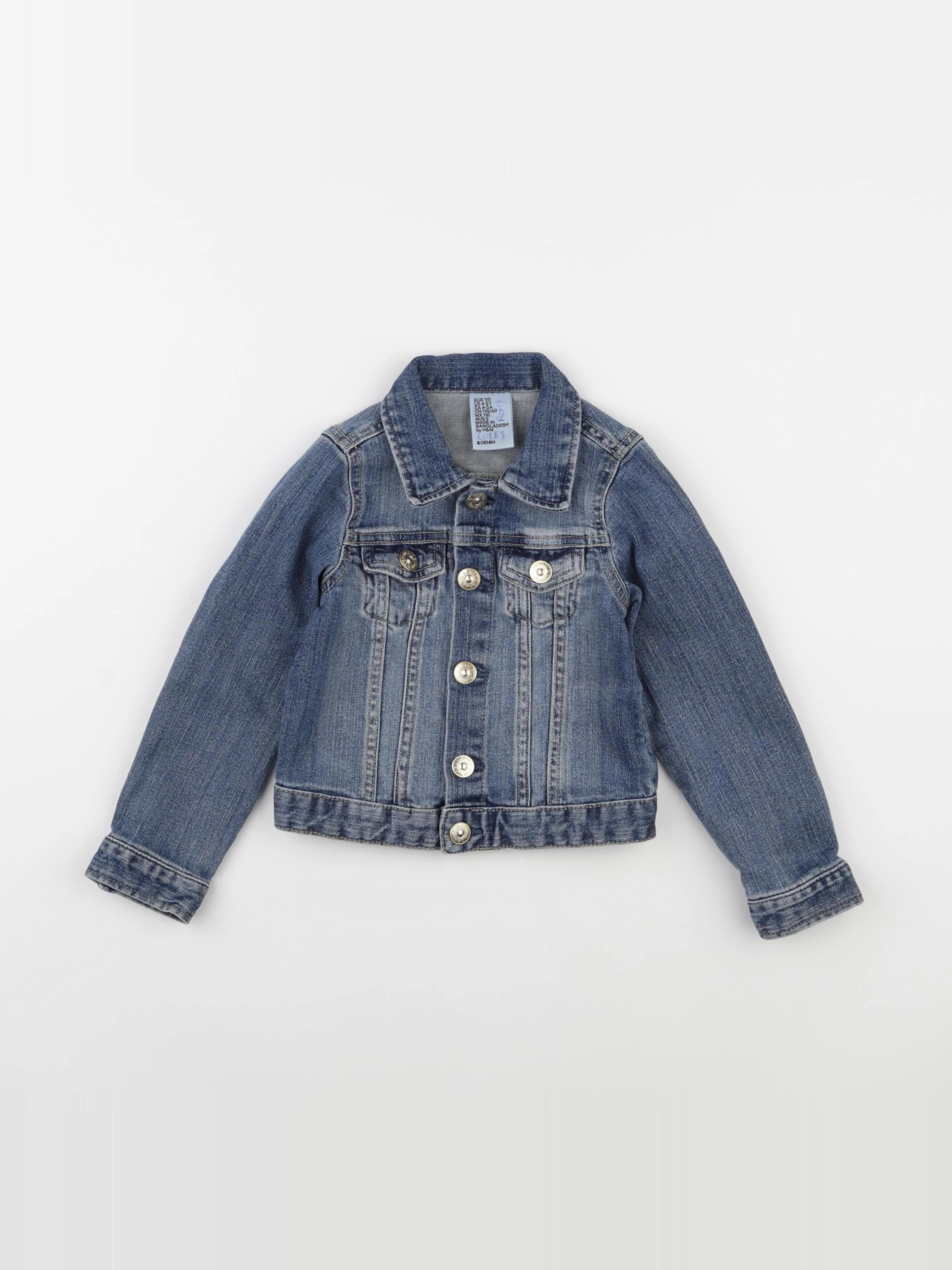 H&M - veste bleu - 4/5 ans