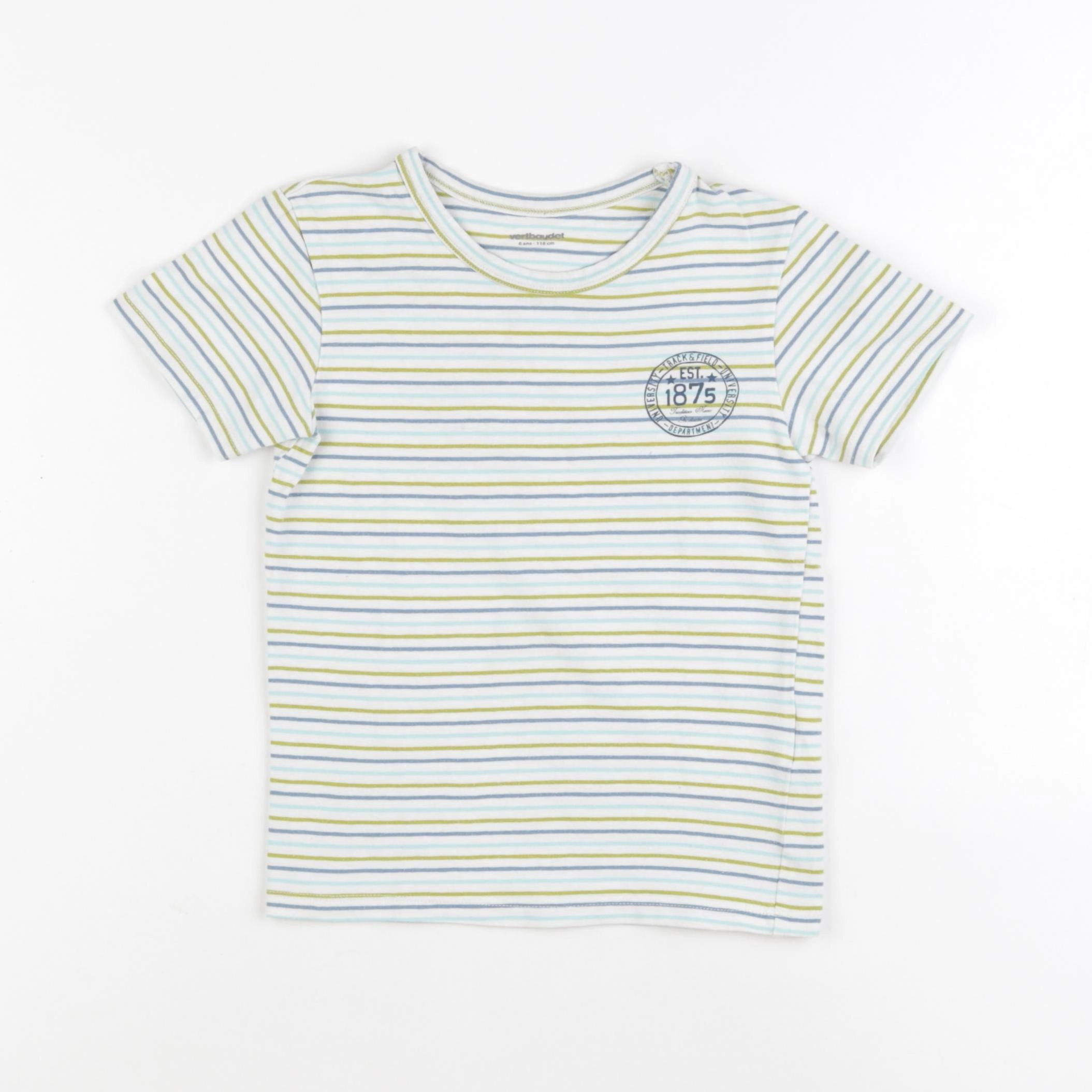 Vertbaudet - maillot de corps multicolore - 6 ans