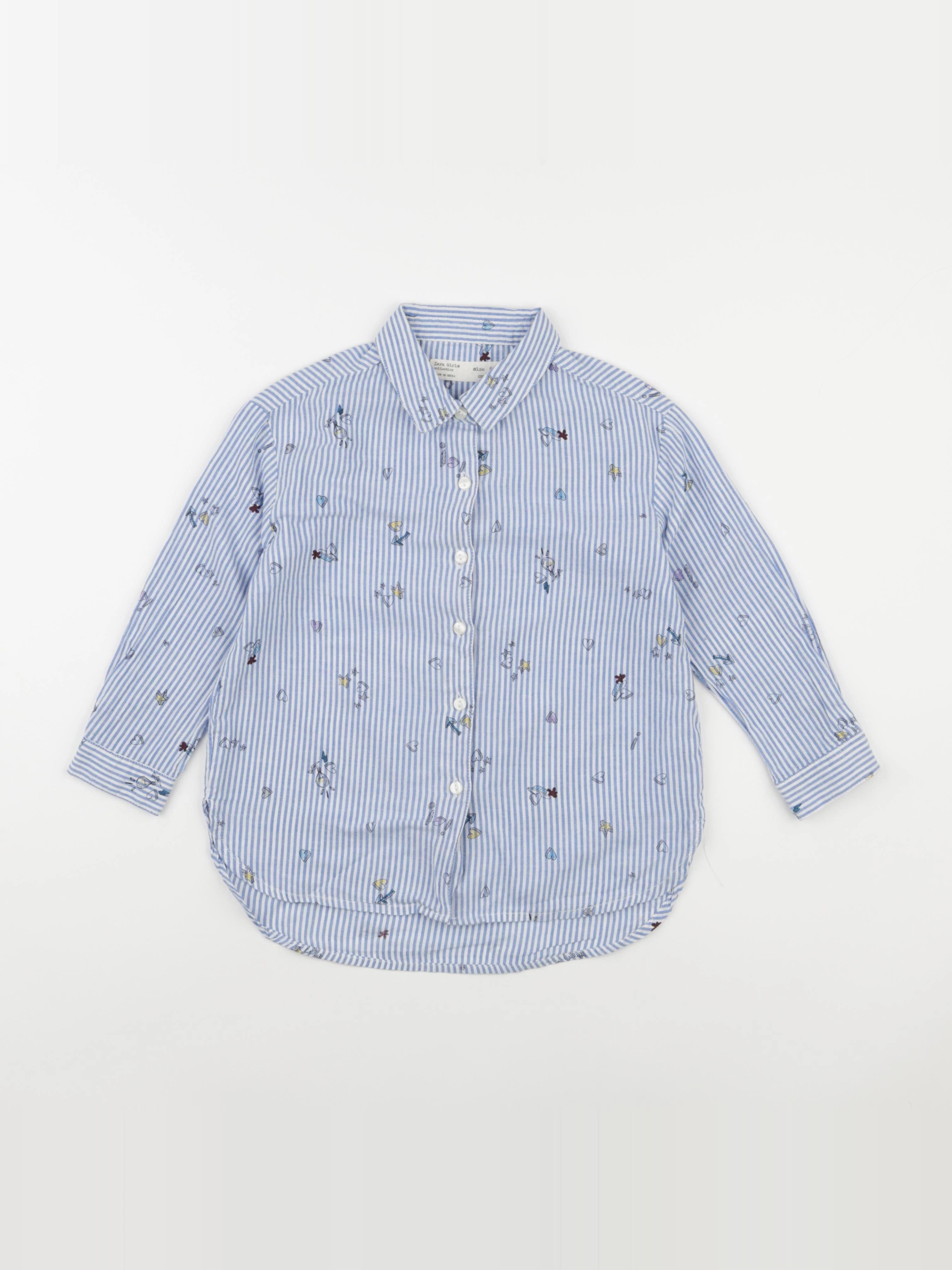Zara - blouse bleu - 6 ans