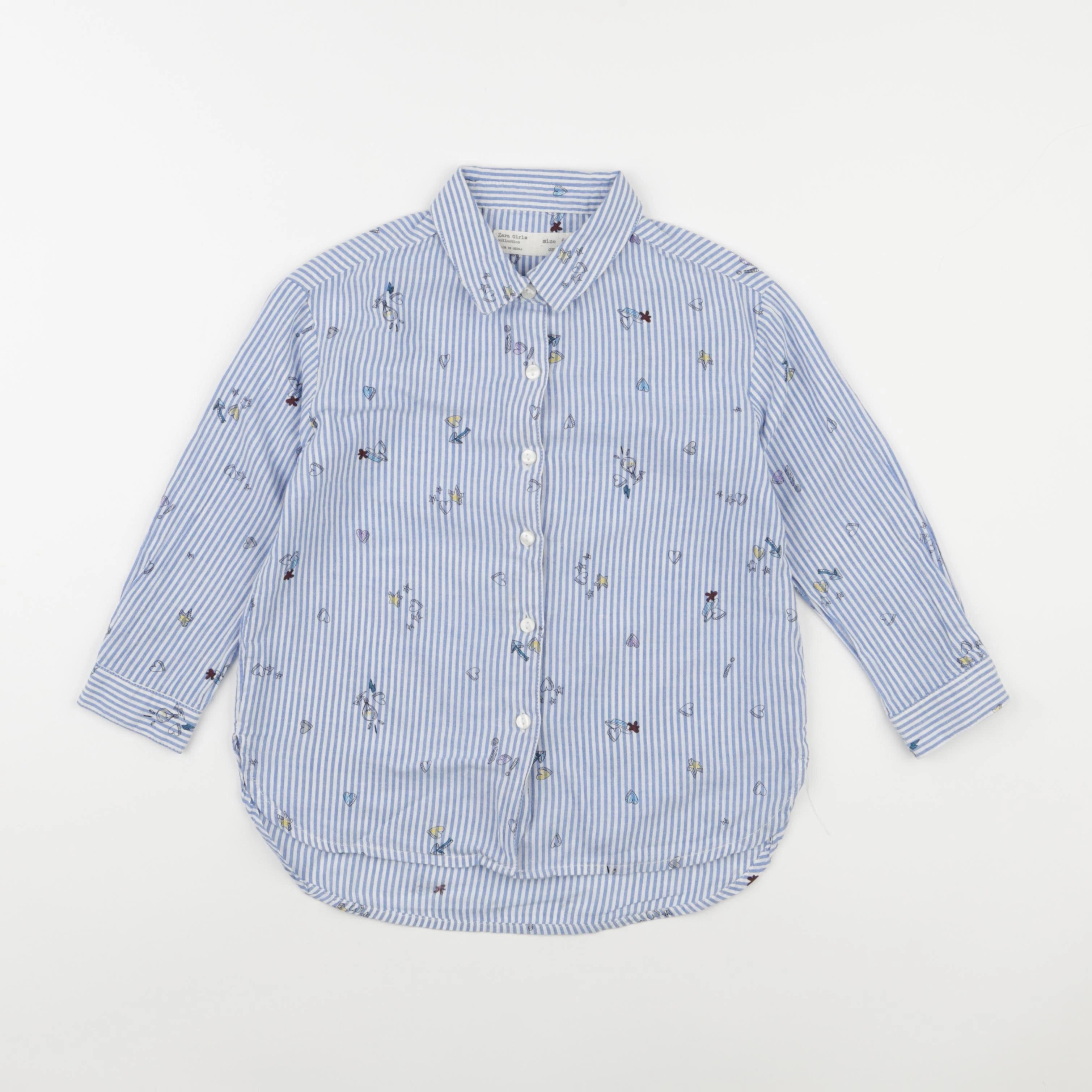 Zara - blouse bleu - 6 ans
