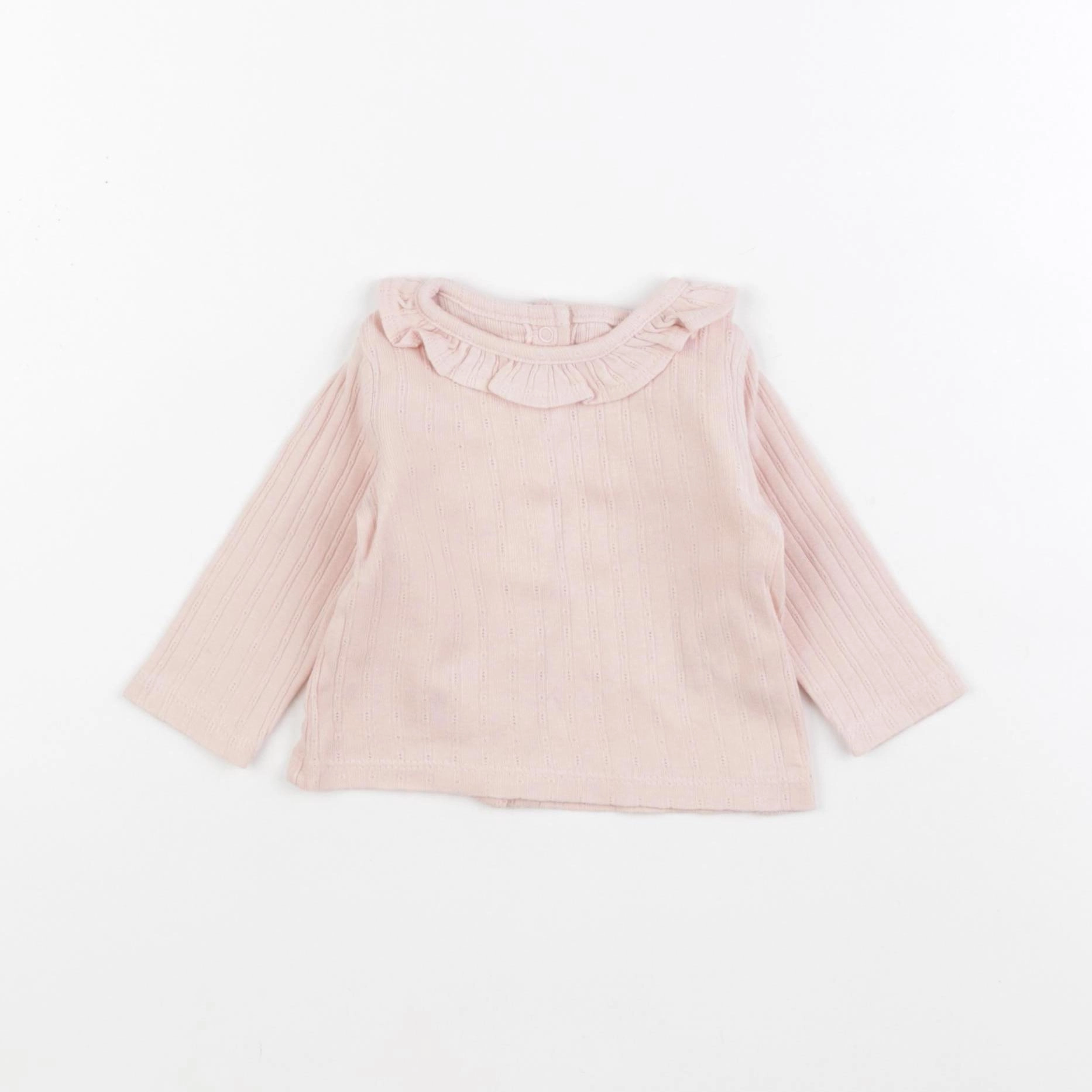 Vertbaudet - tee-shirt rose - 3 mois