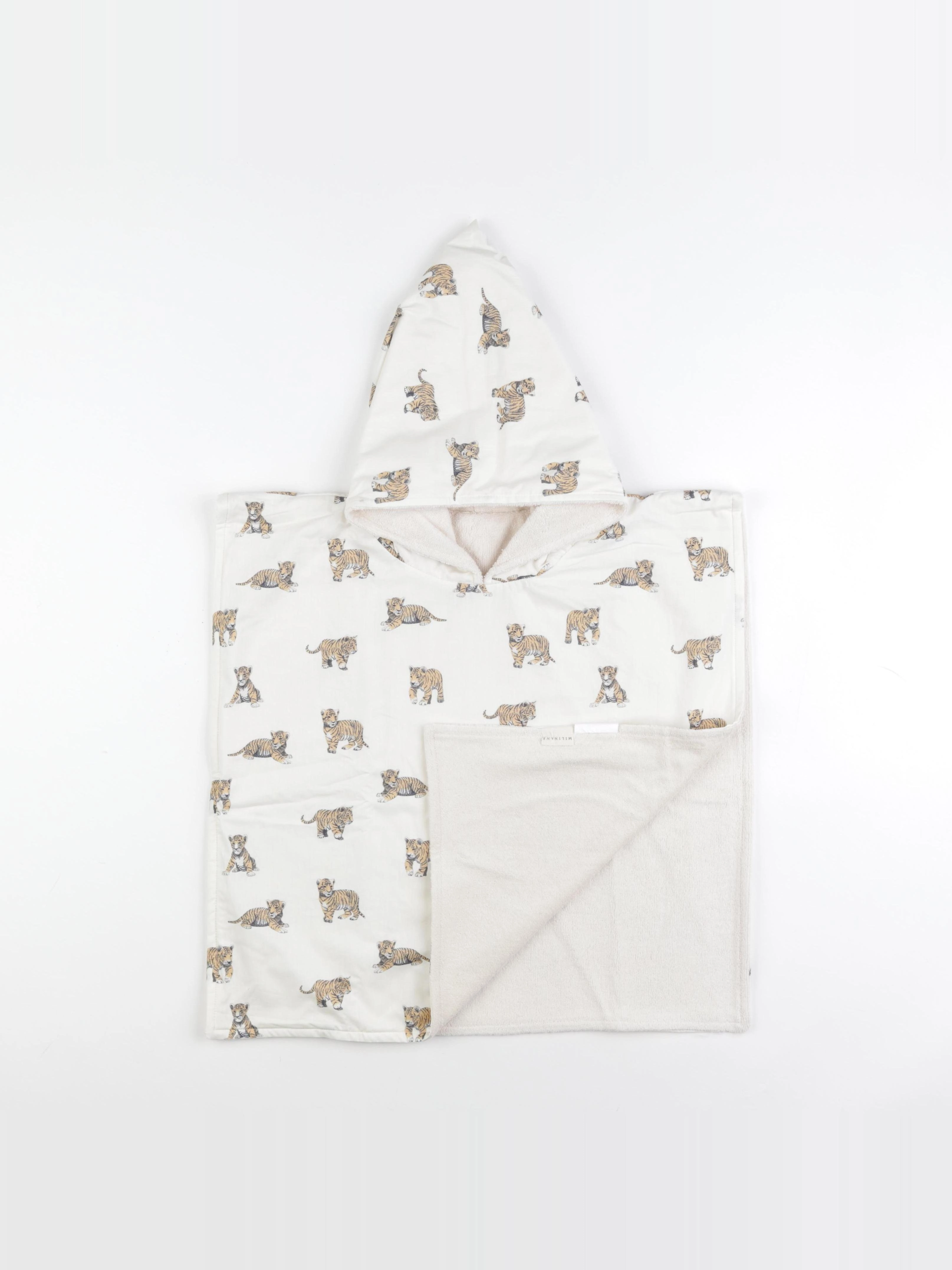 Milinane - Poncho de bain TIGRE - 2/4 ans
