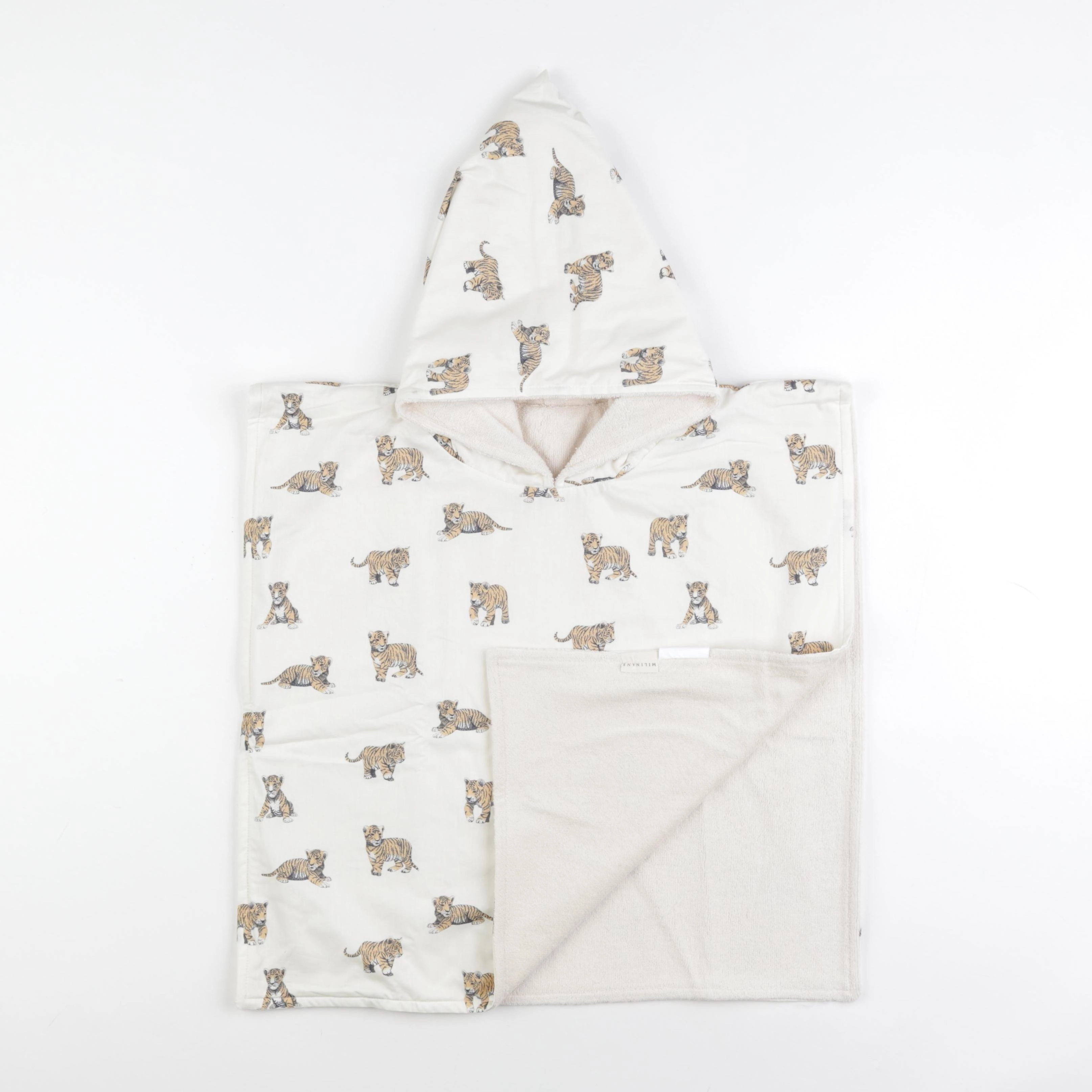 Milinane - Poncho de bain TIGRE - 2/4 ans