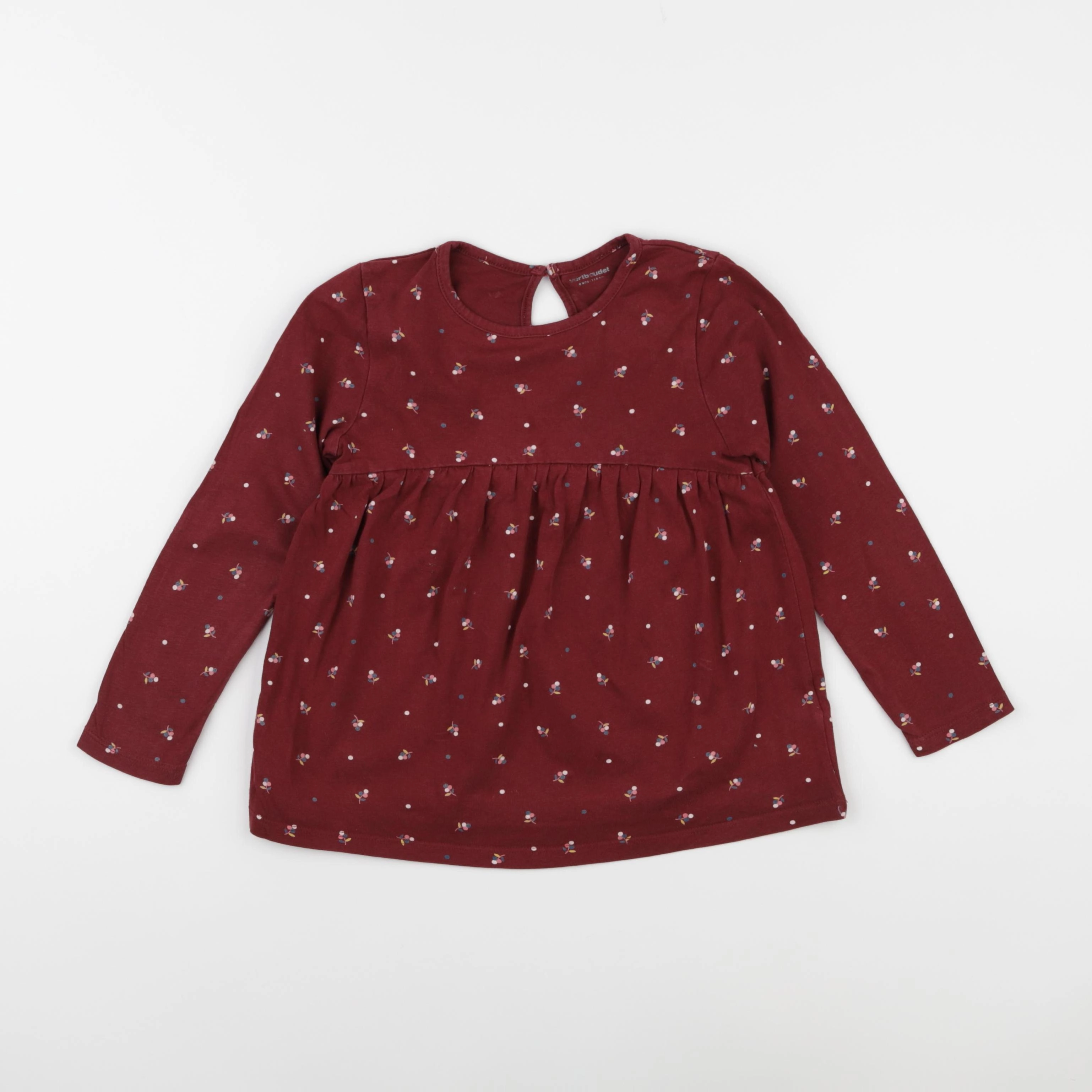 Vertbaudet - tee-shirt rouge - 6 ans