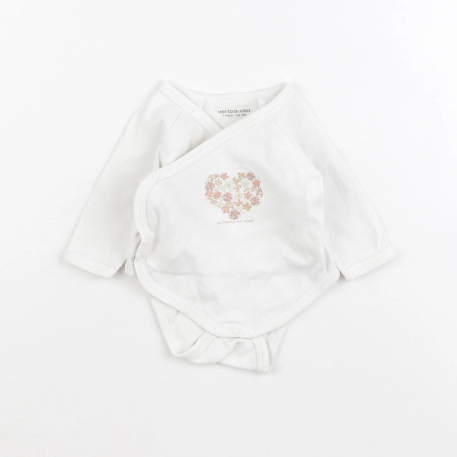 Vertbaudet - body beige - 1 mois