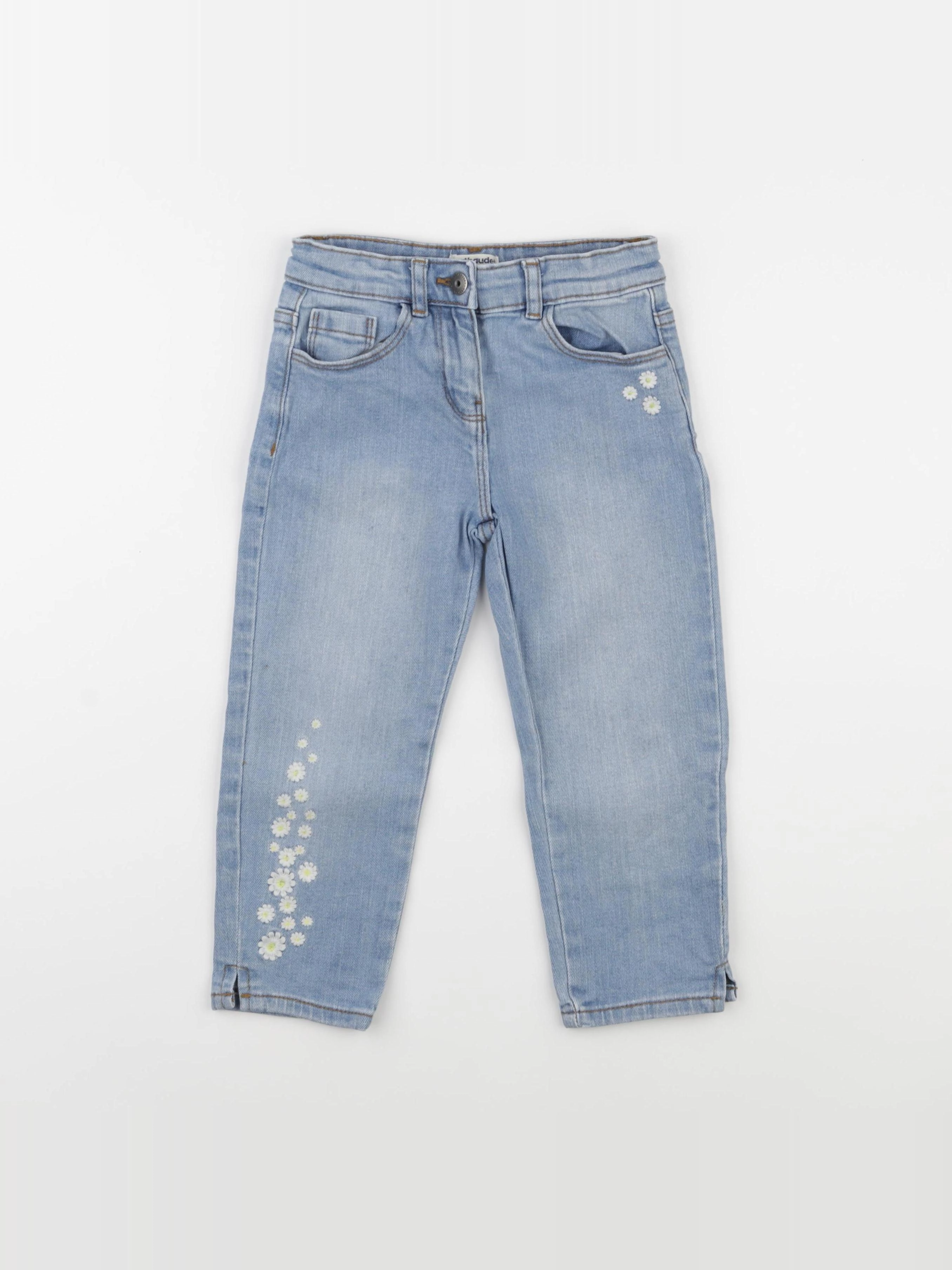 Vertbaudet - pantacourt bleu - 7 ans