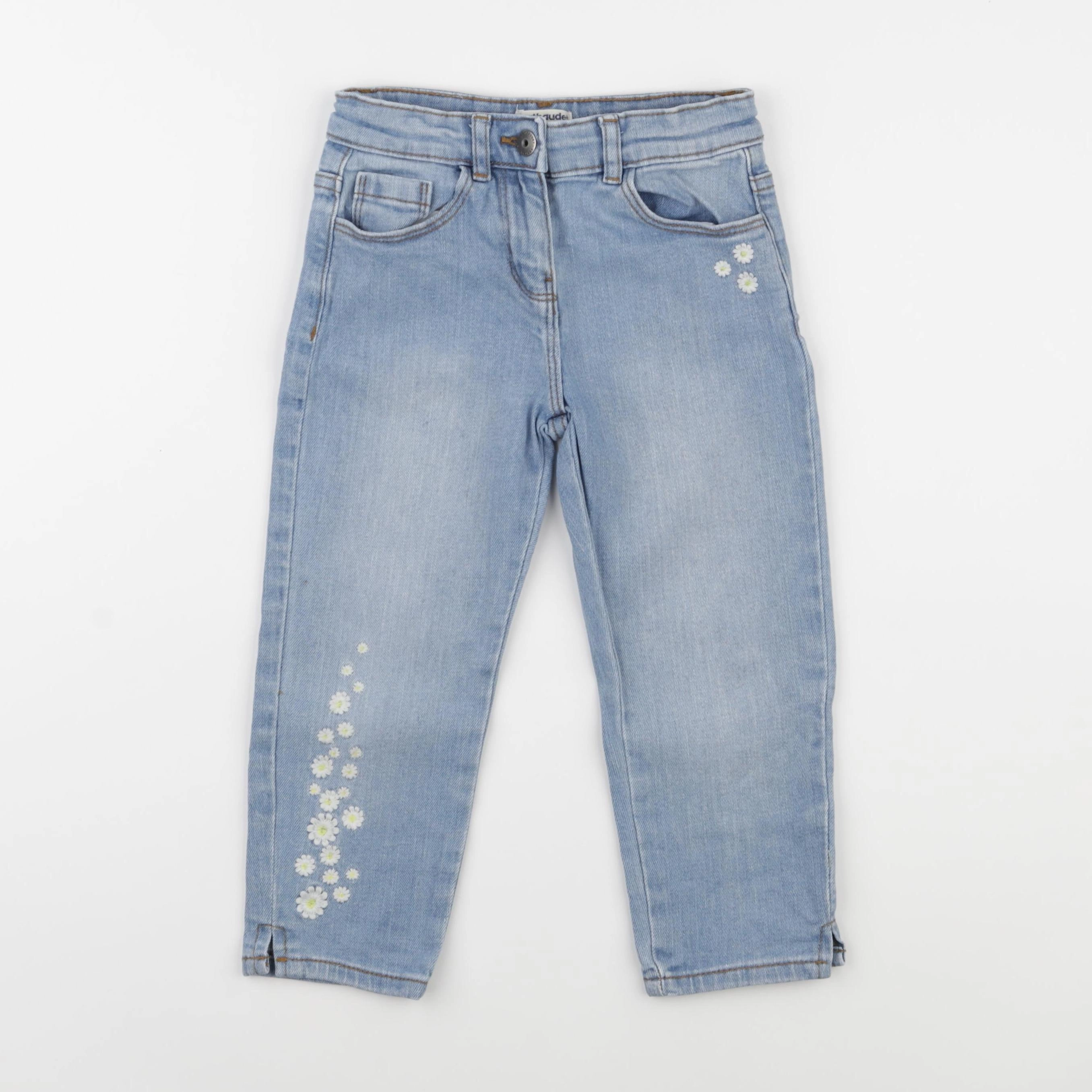 Vertbaudet - pantacourt bleu - 7 ans