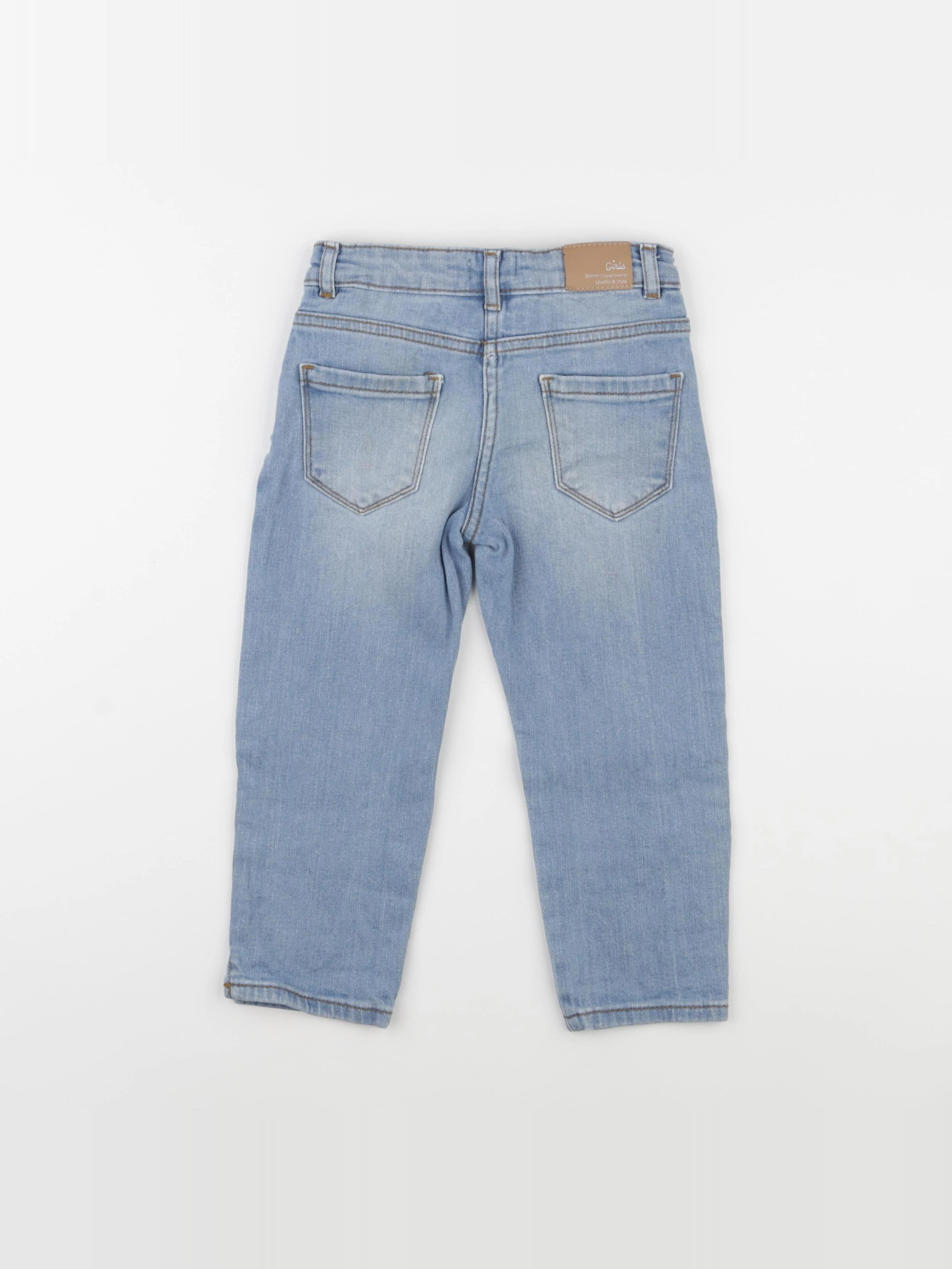 Vertbaudet - pantacourt bleu - 7 ans
